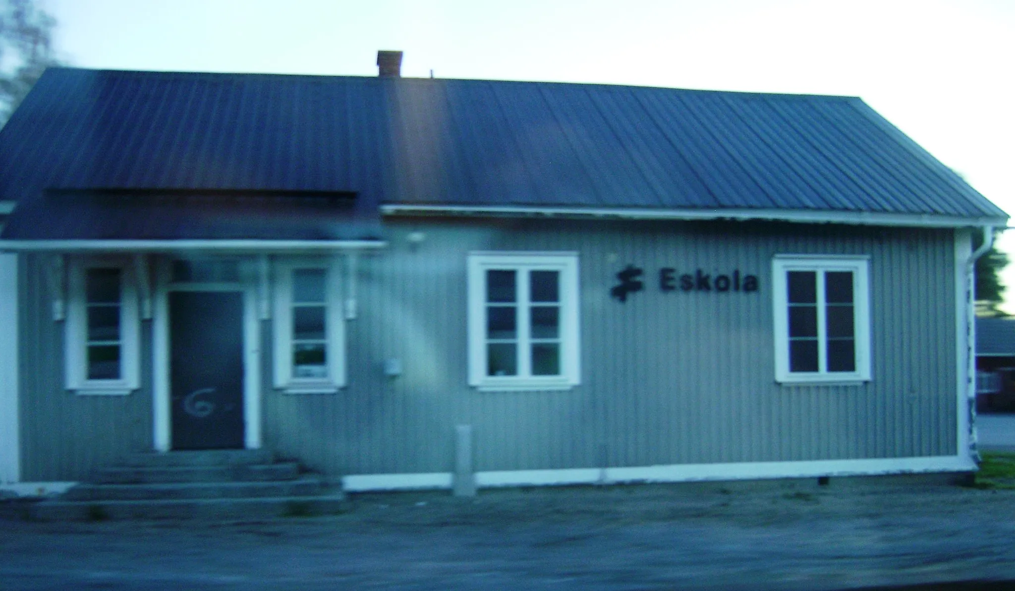 Photo showing: Eskola railway station in Kannus, Finland.