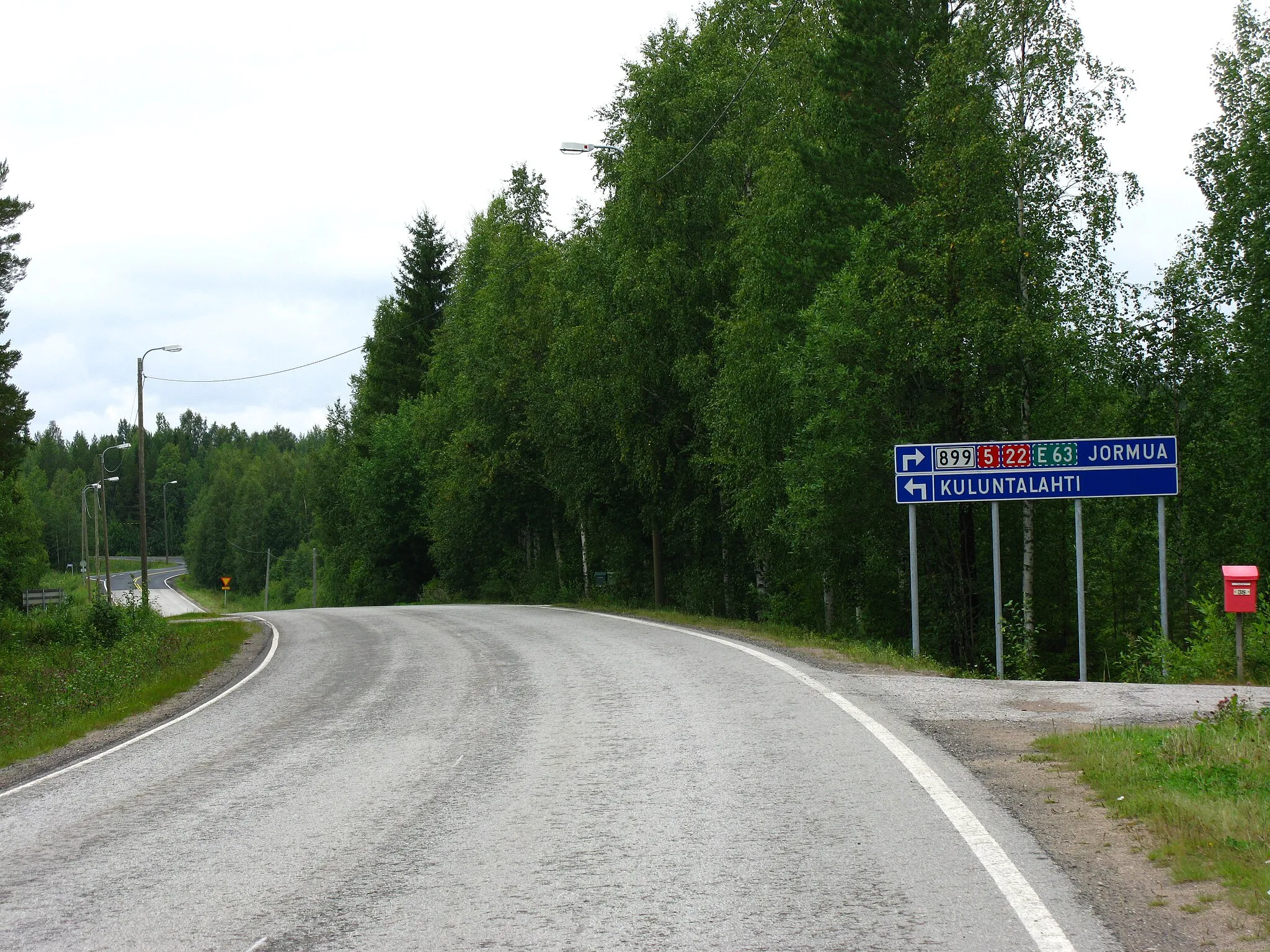 Photo showing: The Finnish regional road 899 at Jormua towards North-West, the end of the road.