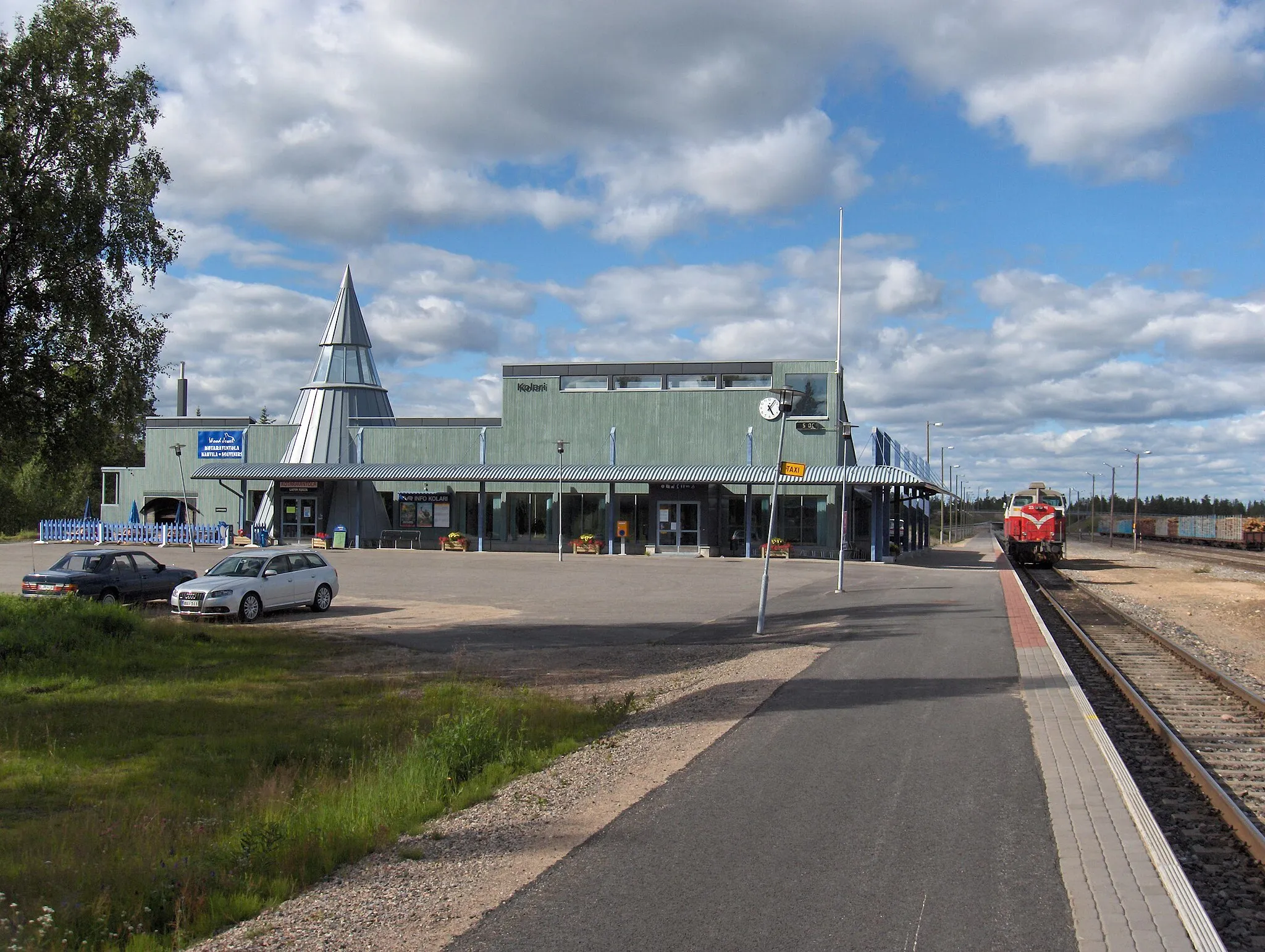 Photo showing: Kolari Railway Station in Kolari, Lapland Province, Finland