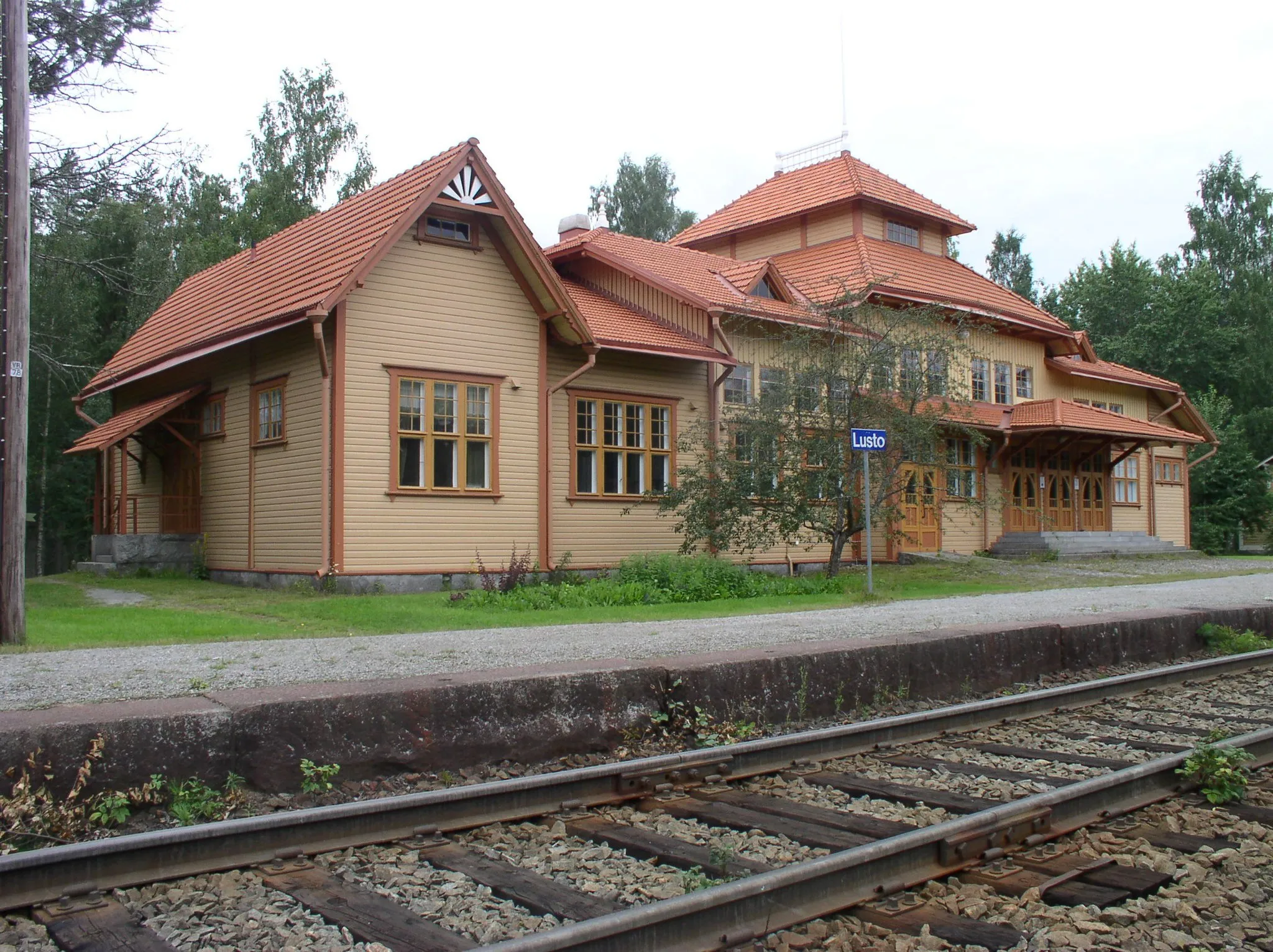 Photo showing: Lusto railway station, Punkaharju, Finland