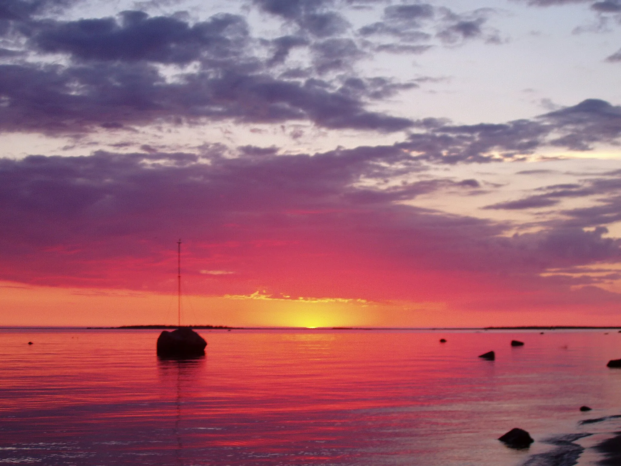 Photo showing: Sunset at Hiekkasärkät, Kalajoki, Finland