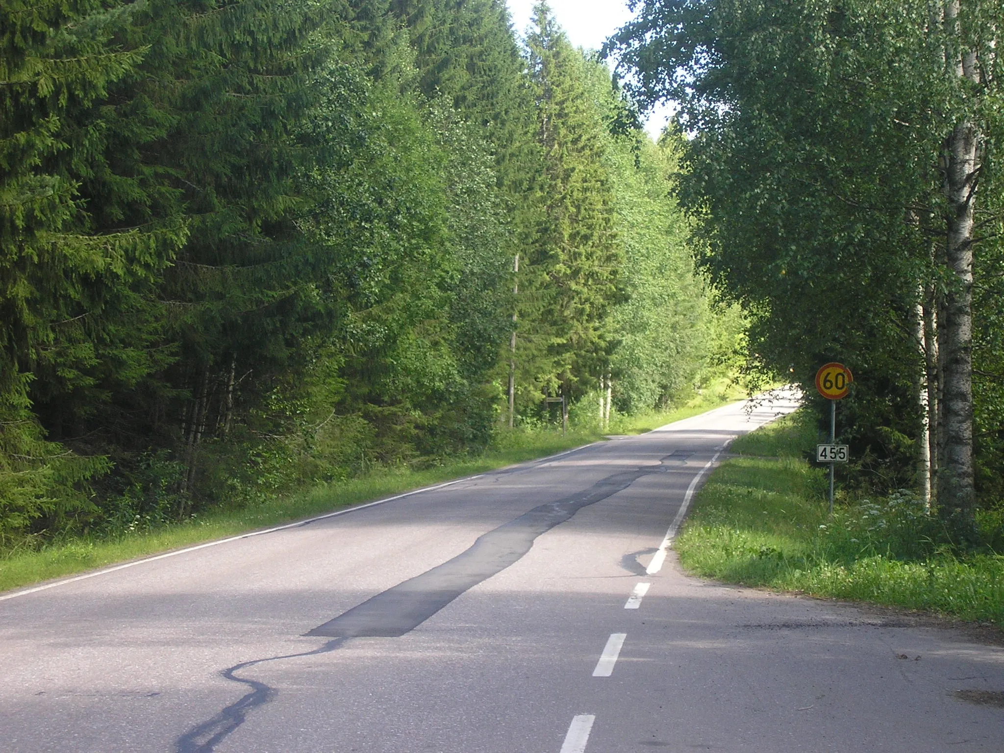 Photo showing: Regional road 455 in Huutokoski, Joroinen, Finland