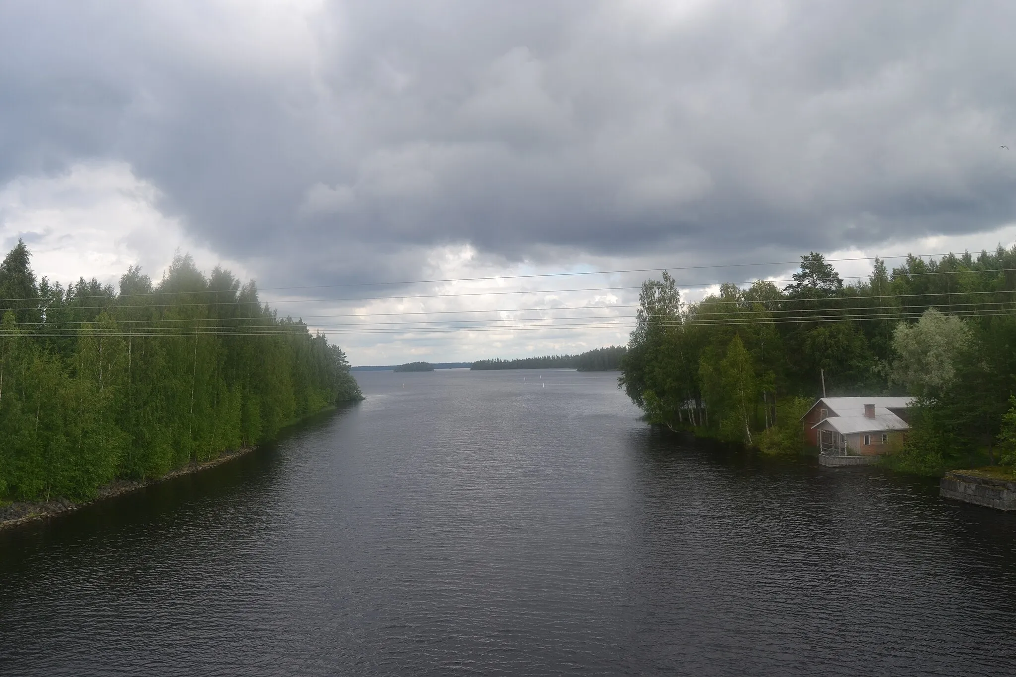 Photo showing: Säviänvirta canal in Pielavesi, Finland