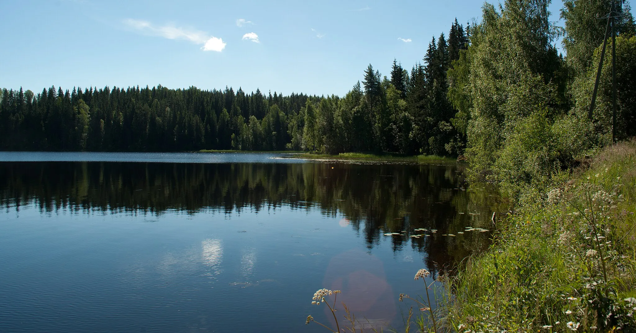 Photo showing: Lake Koskelovesi (Hankavesi, according to the coordinates) in Rautalampi, Finland.