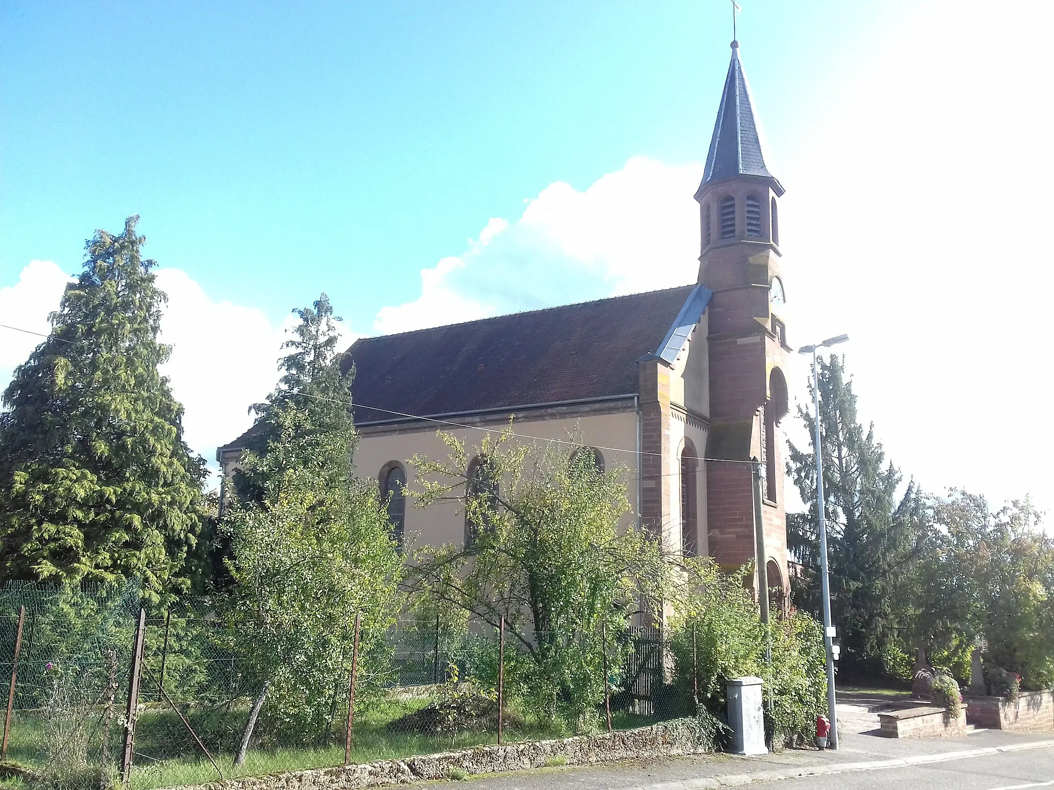 Photo showing: Eglise Saint-Wendelin d'Eberbach-Woerth (Gundershoffen)