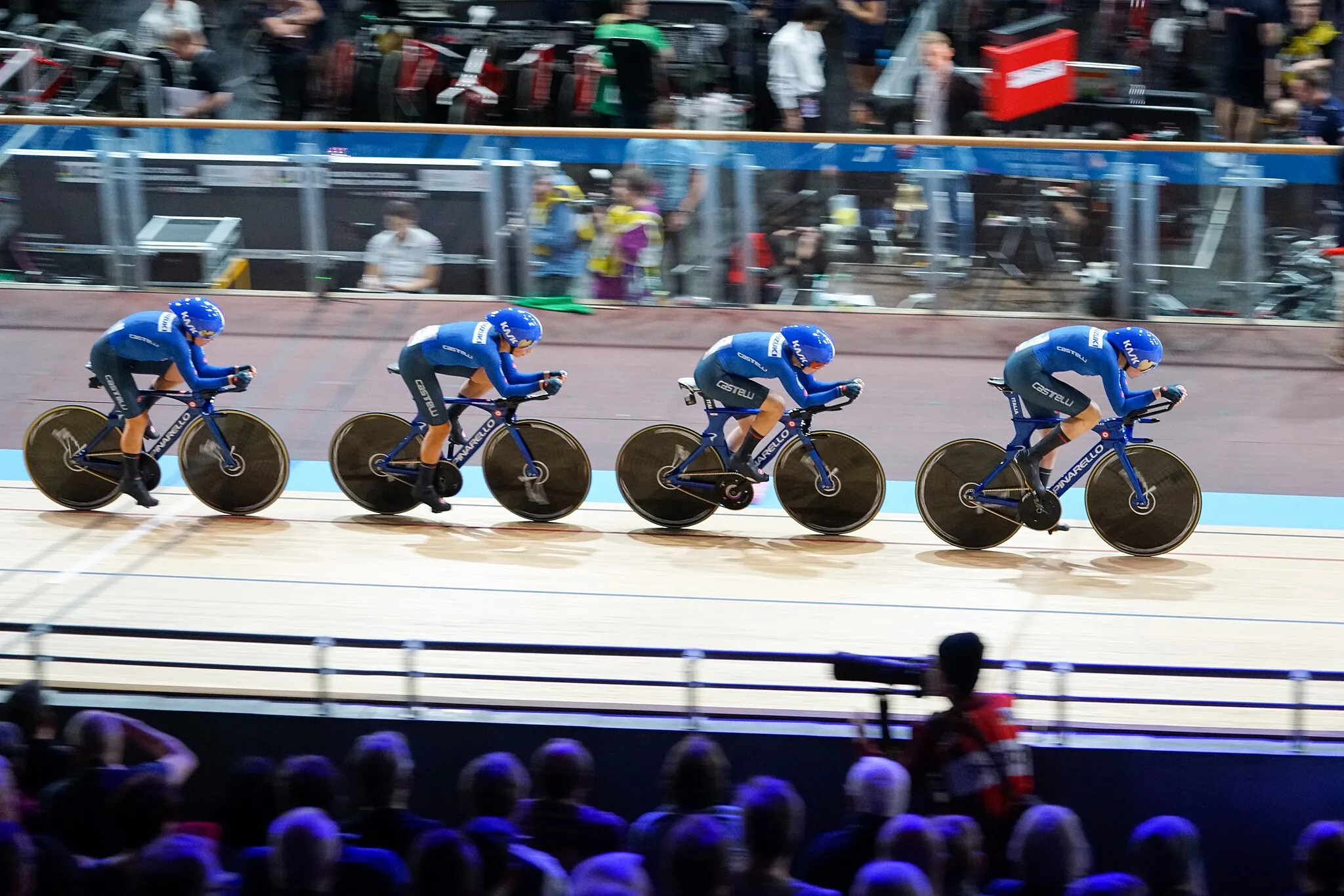 Photo showing: 2020 UCI Track Cycling World Championships – Women's Team Pursuit First Round
