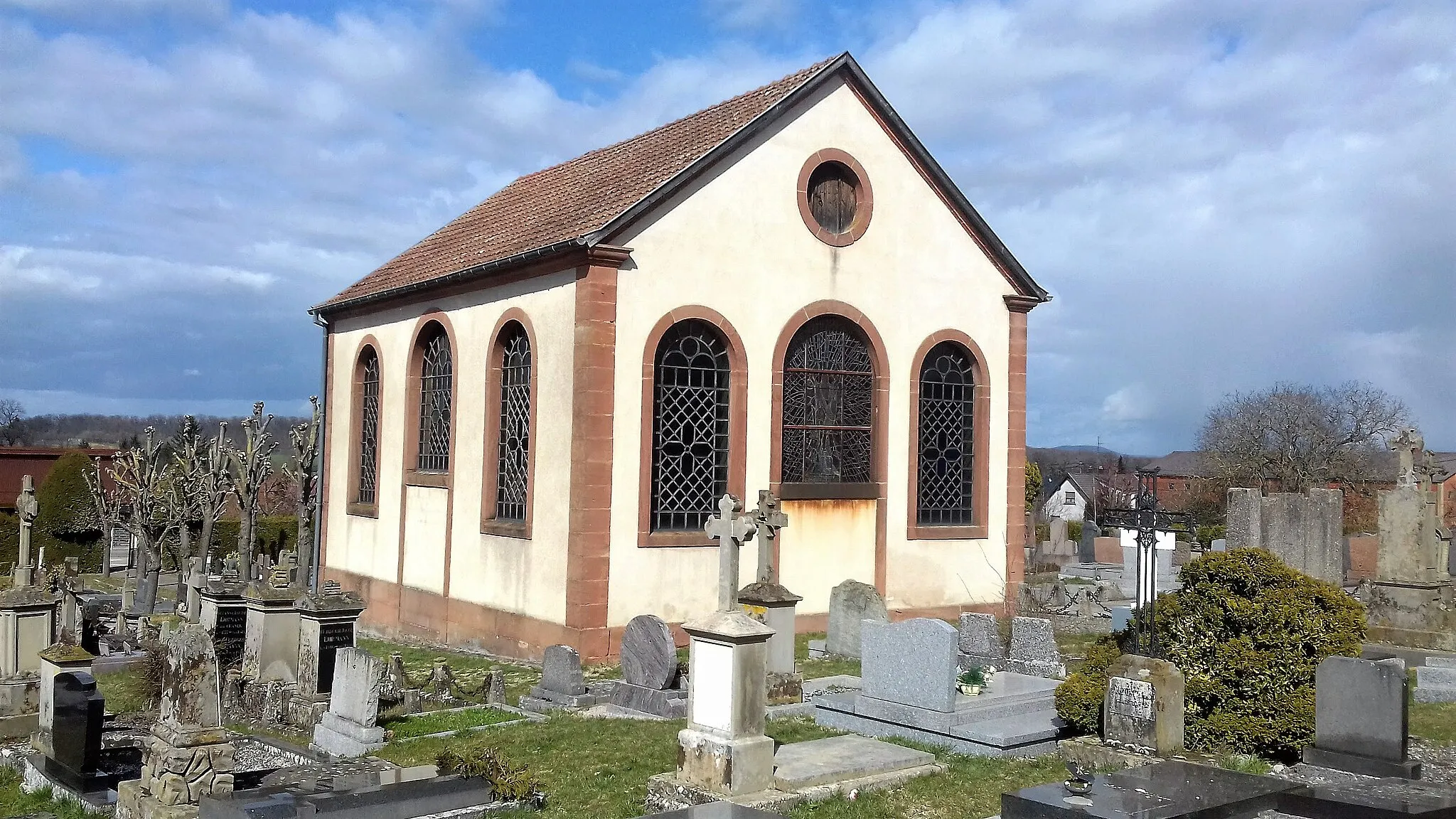 Photo showing: Chapelle du cimetière protestant de Bouxwiller
