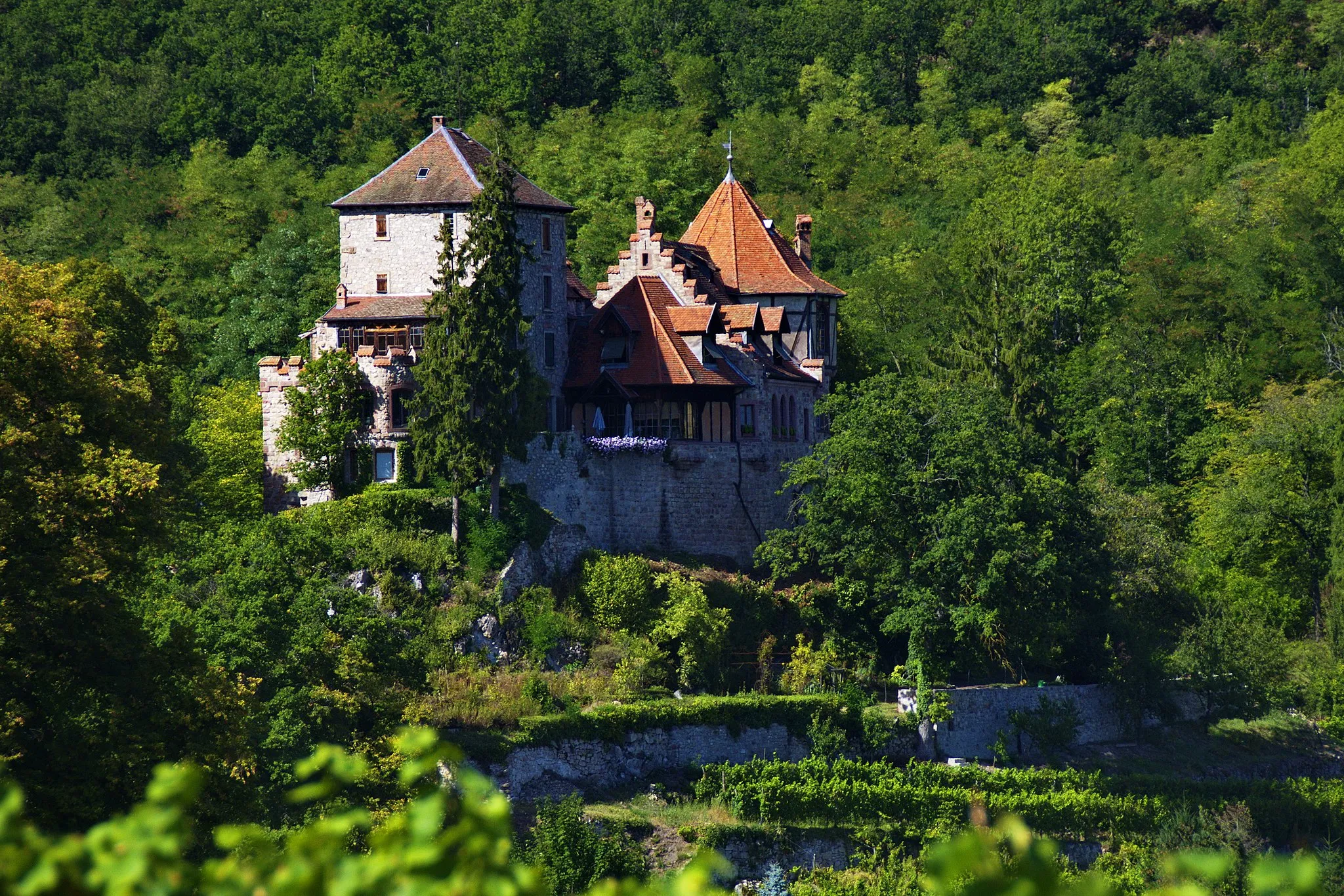 Photo showing: This building is indexed in the base Mérimée, a database of architectural heritage maintained by the French Ministry of Culture, under the reference PA00135156 .