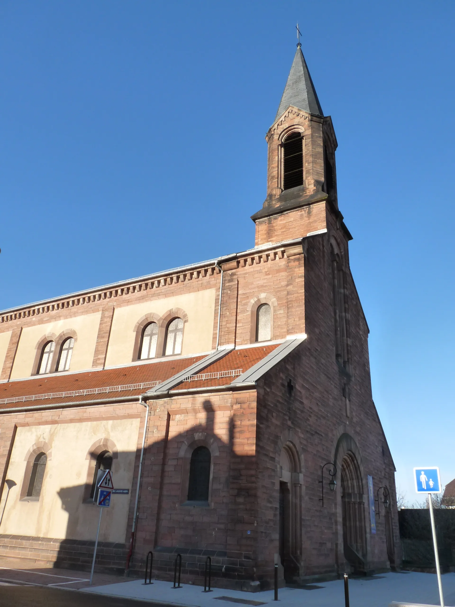 Photo showing: Eglise catholique Saint-Louis (Robertsau, Strasbourg)