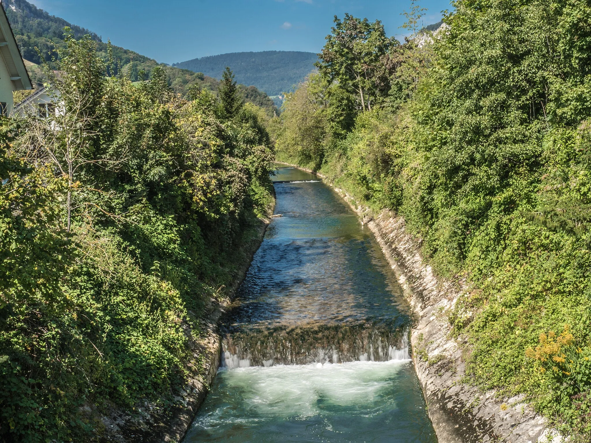 Photo showing: Dünnern River, Oensingen, Canton of Solothurn, Switzerland