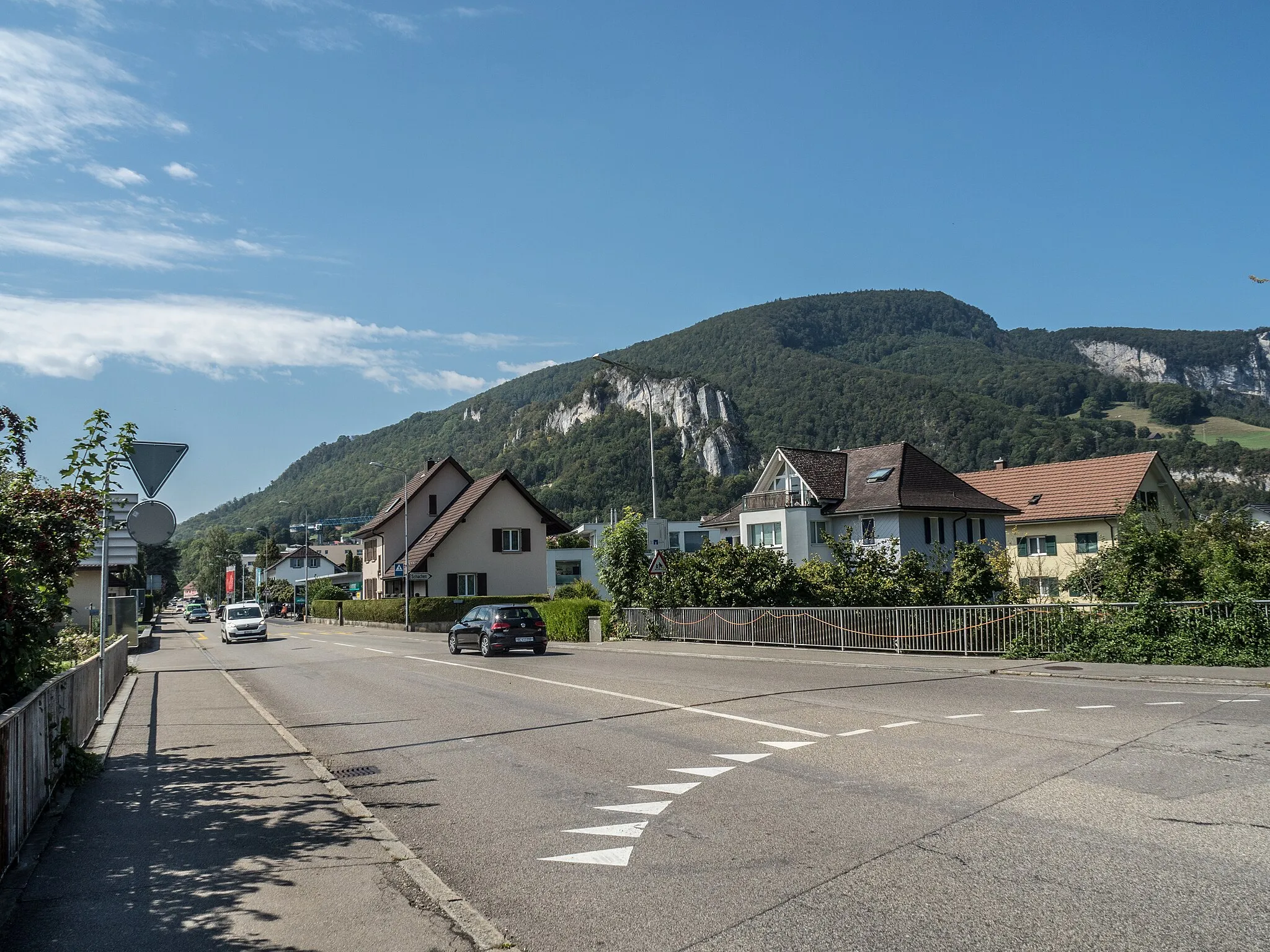 Photo showing: Solothurnstrasse Road Bridge over the Dünnern River, Oensingen, Canton of Solothurn, Switzerland