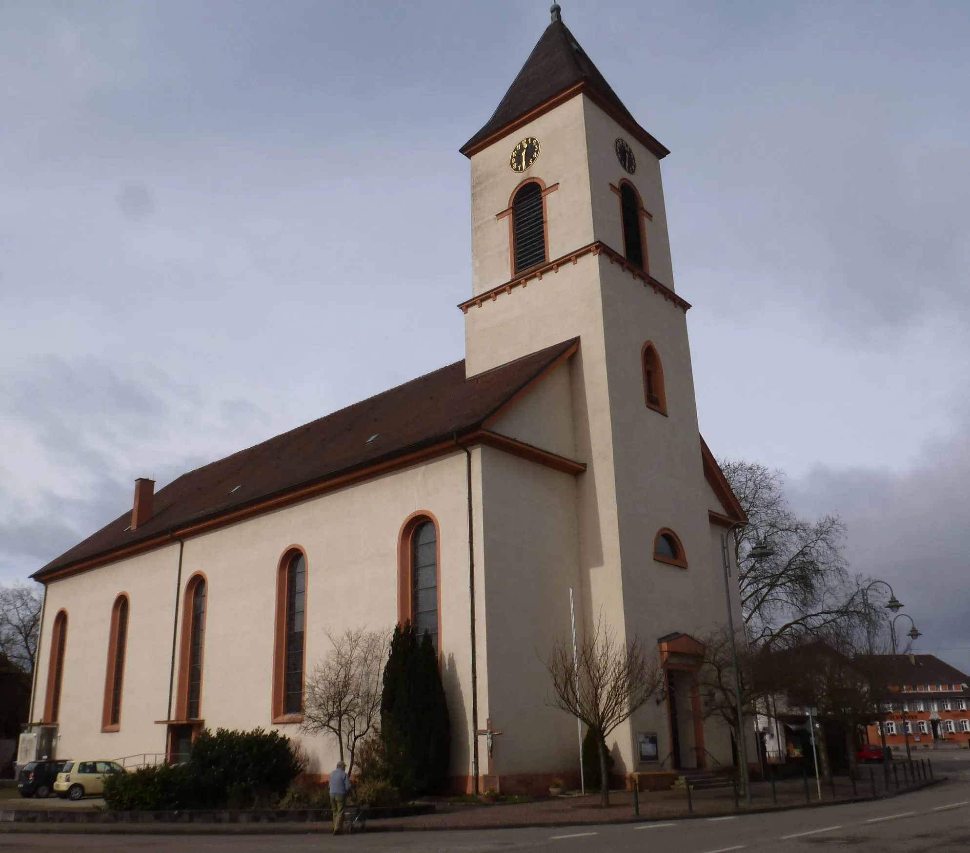 Photo showing: church St. Nikolaus (Ichenheim, Neuried, Baden-Württemberg, Germany) from south-east