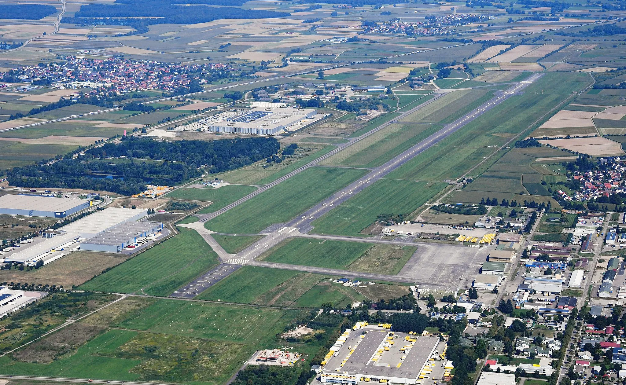Photo showing: Aerial image of the Lahr airport