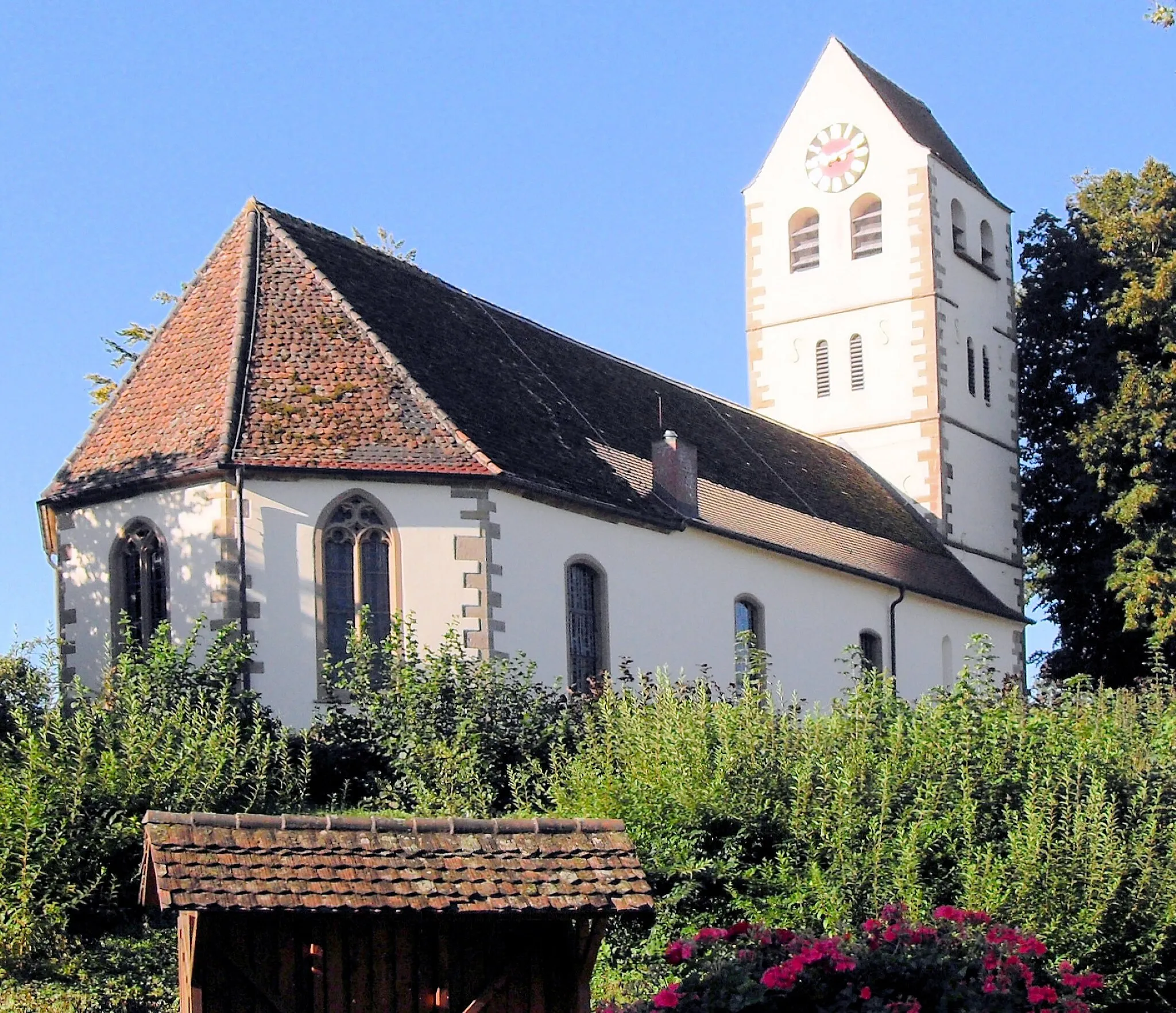 Photo showing: Evangelische Kirche in Betberg, Gemeinde Buggingen