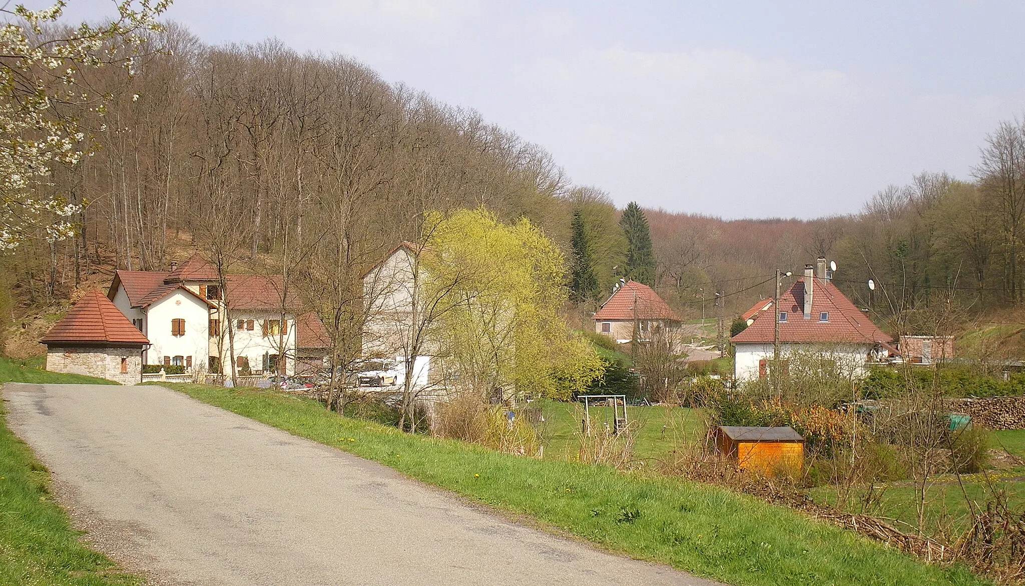 Photo showing: Le hameau de la Houillère (Haute-Saône) : vue générale.