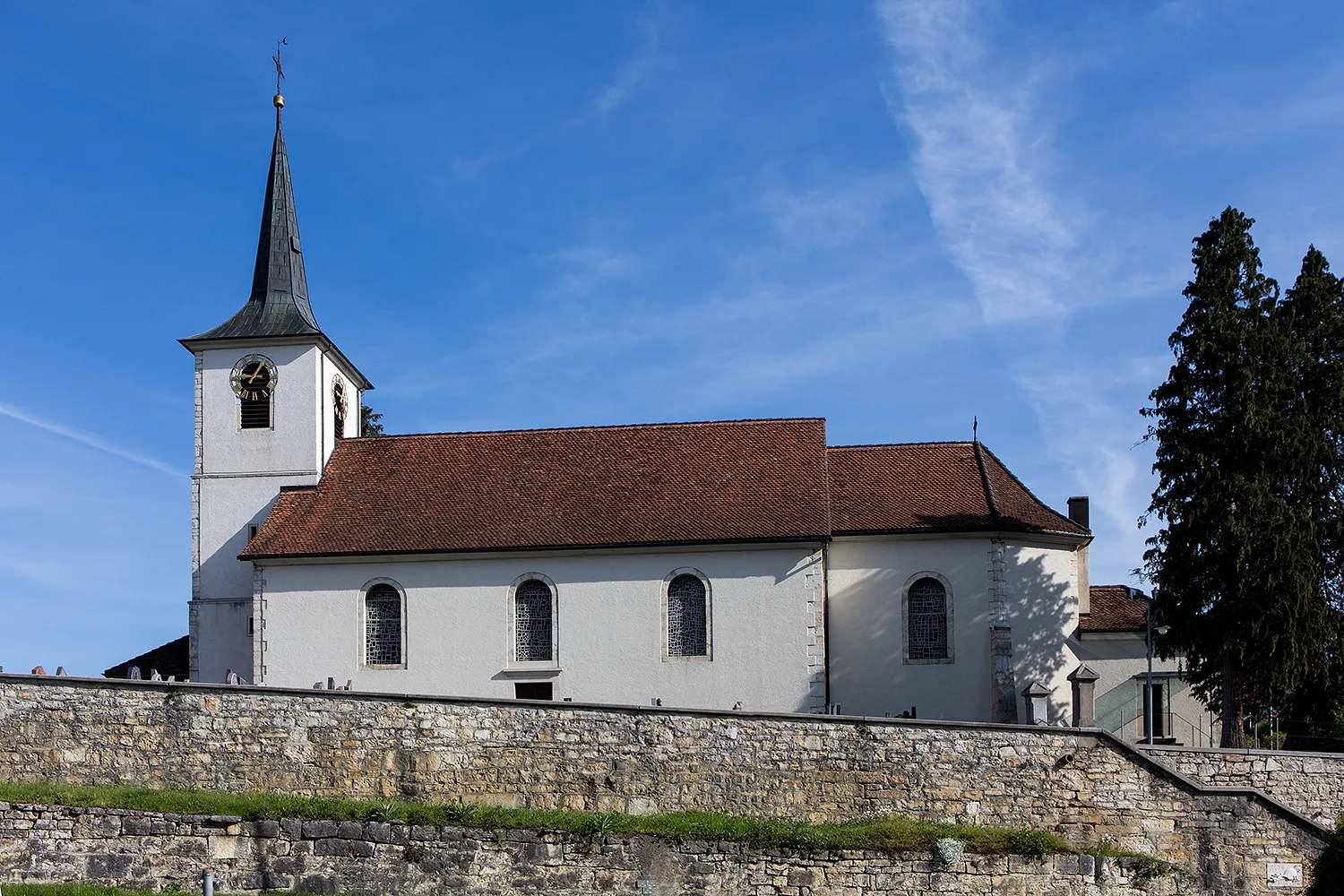 Photo showing: L'église Saint-Imier à Develier (JU)