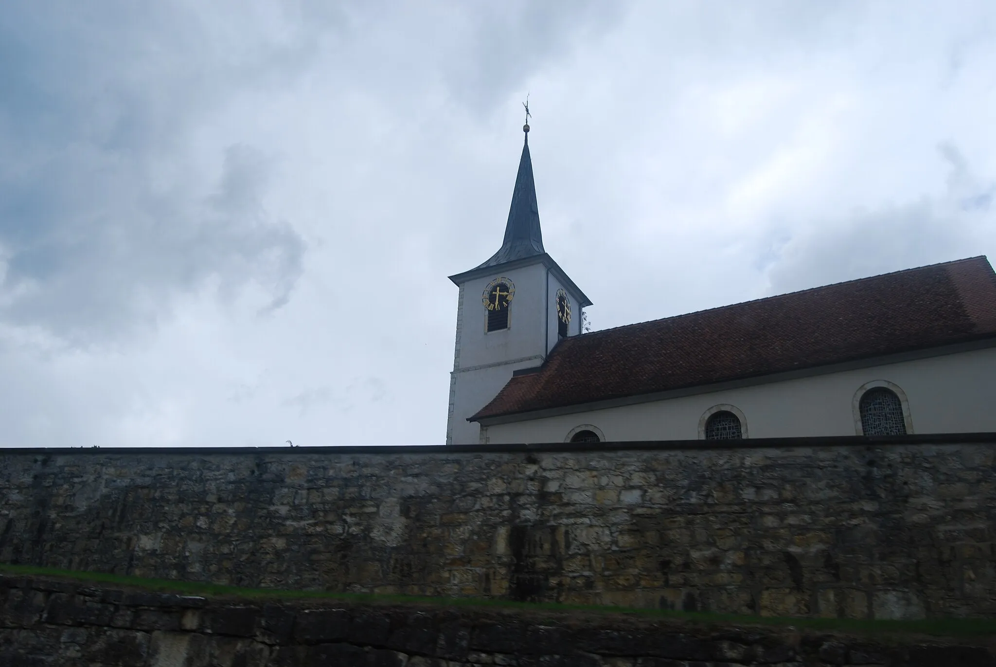 Photo showing: Church of Devilier, canton of Jura, Switzerland