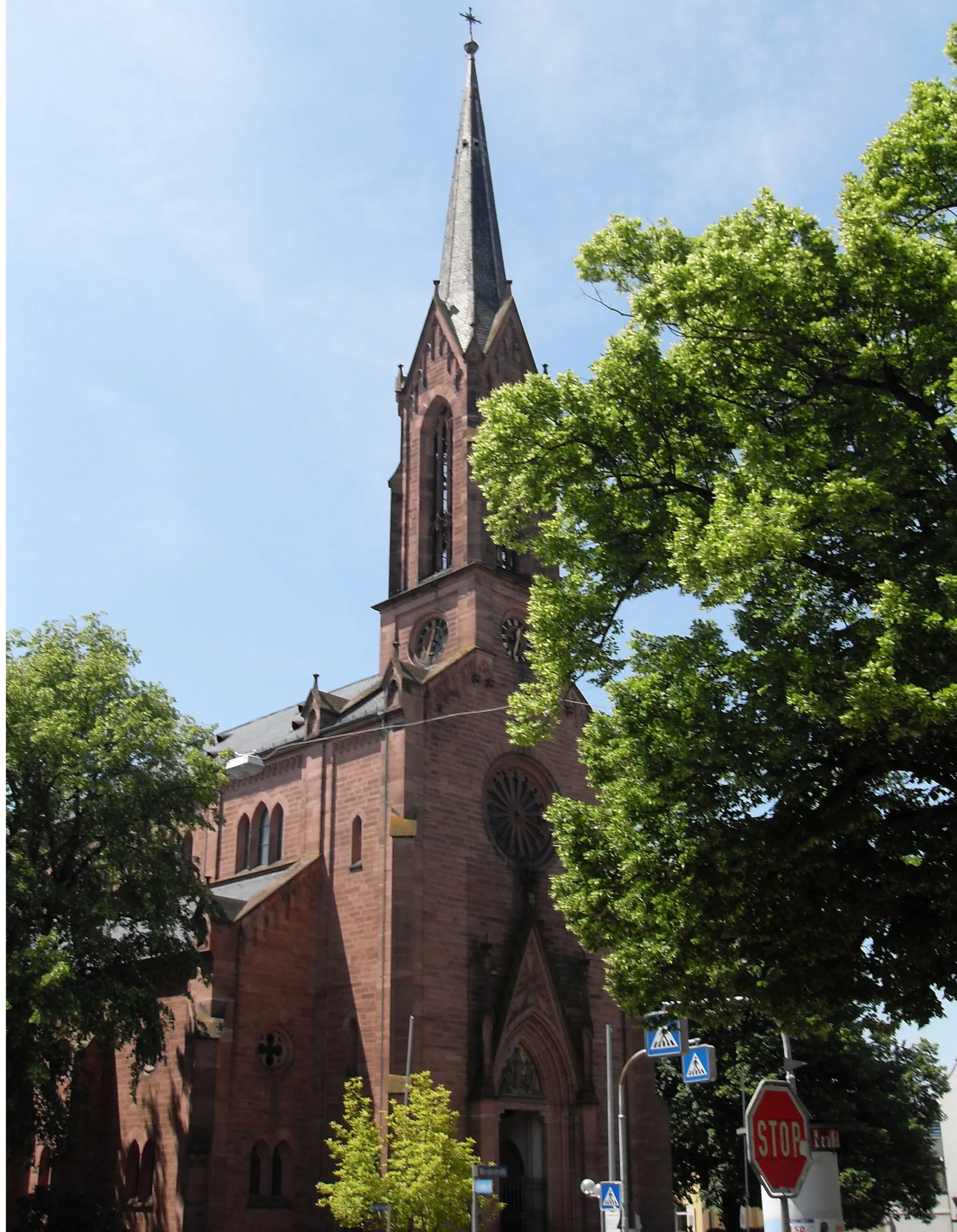 Photo showing: Evangelische Kirche in Müllheim (Baden), (Stadtkirche)