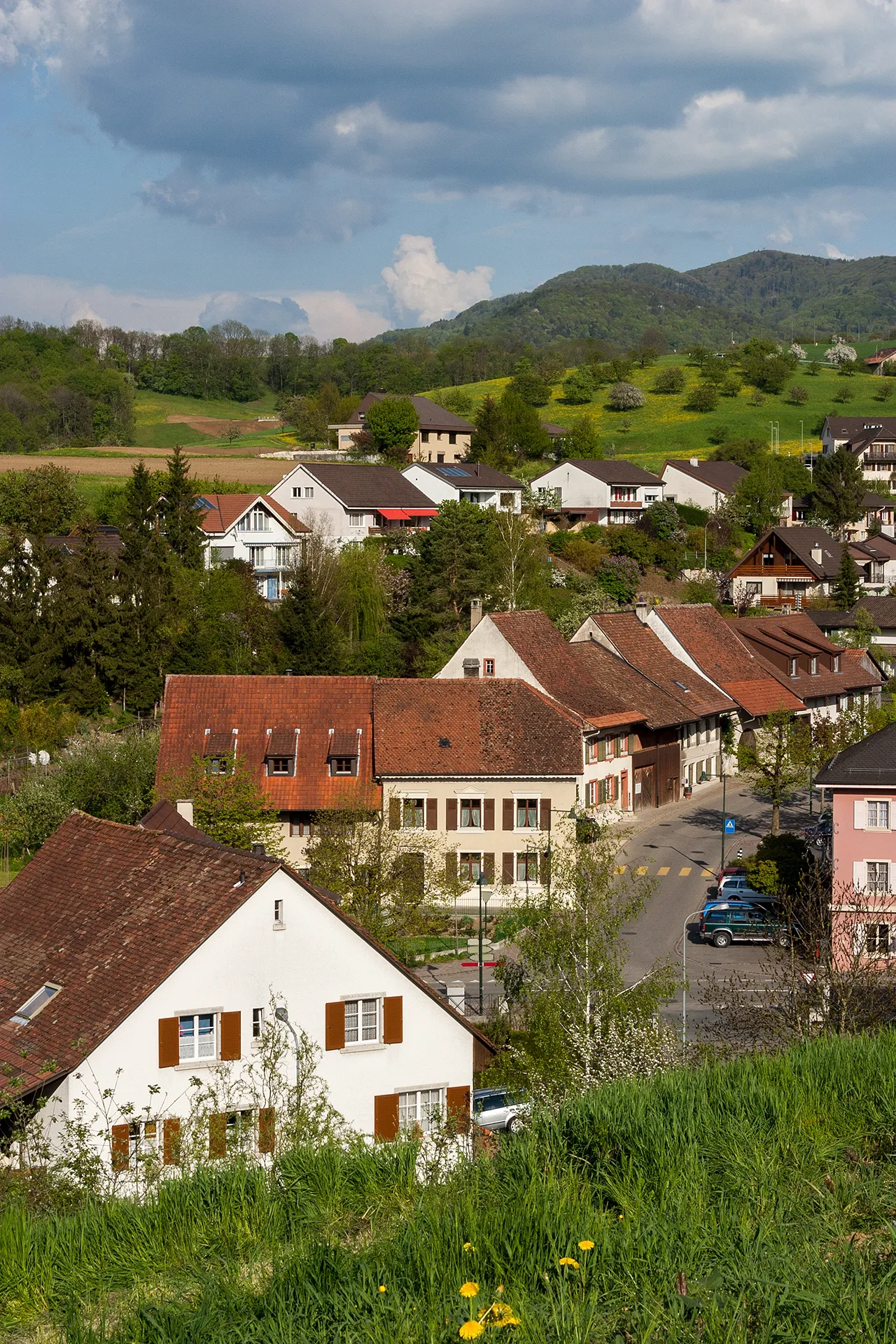 Photo showing: Blick auf den älteren Dorfteil von Diegten (BL)
