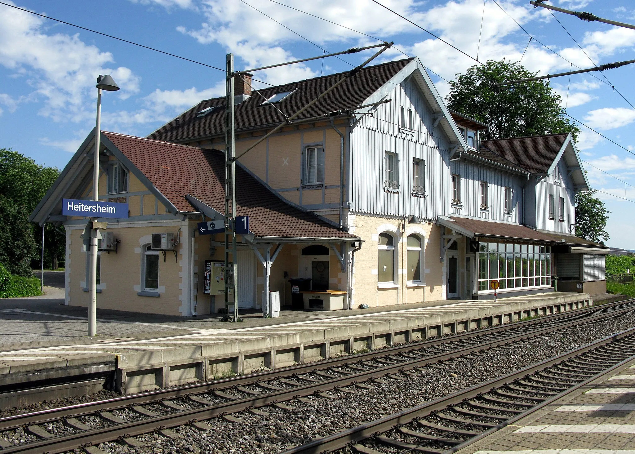Photo showing: Bahnhof von Heitersheim