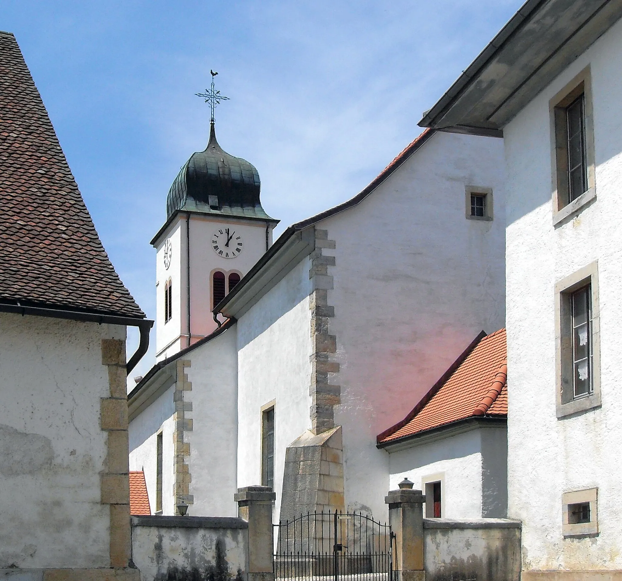 Photo showing: L'église Saint-Sébastien à Bourrignon, Suisse