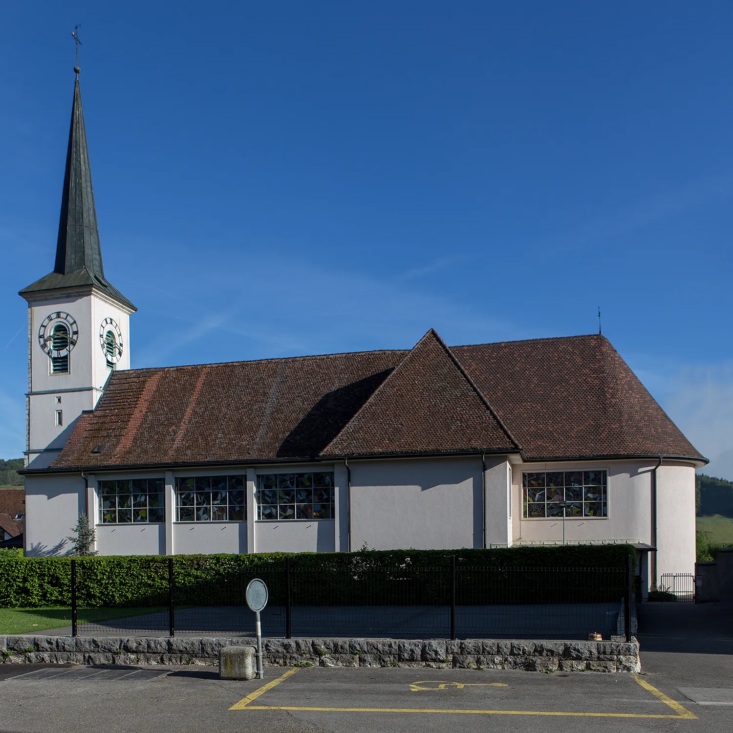 Photo showing: Kirche von Courtételle (JU)