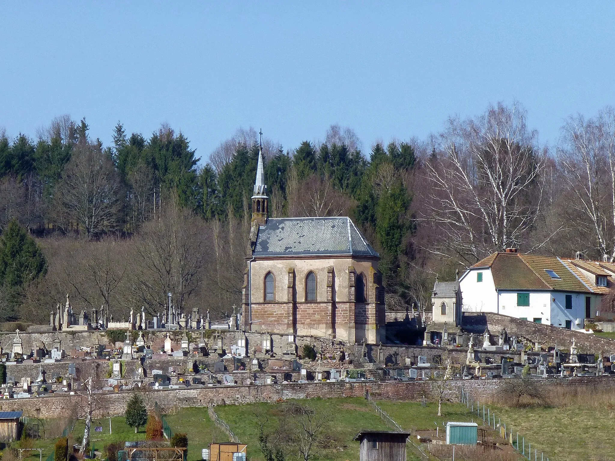 Photo showing: Chapelle du cimetière à Abreschviller (Moselle)