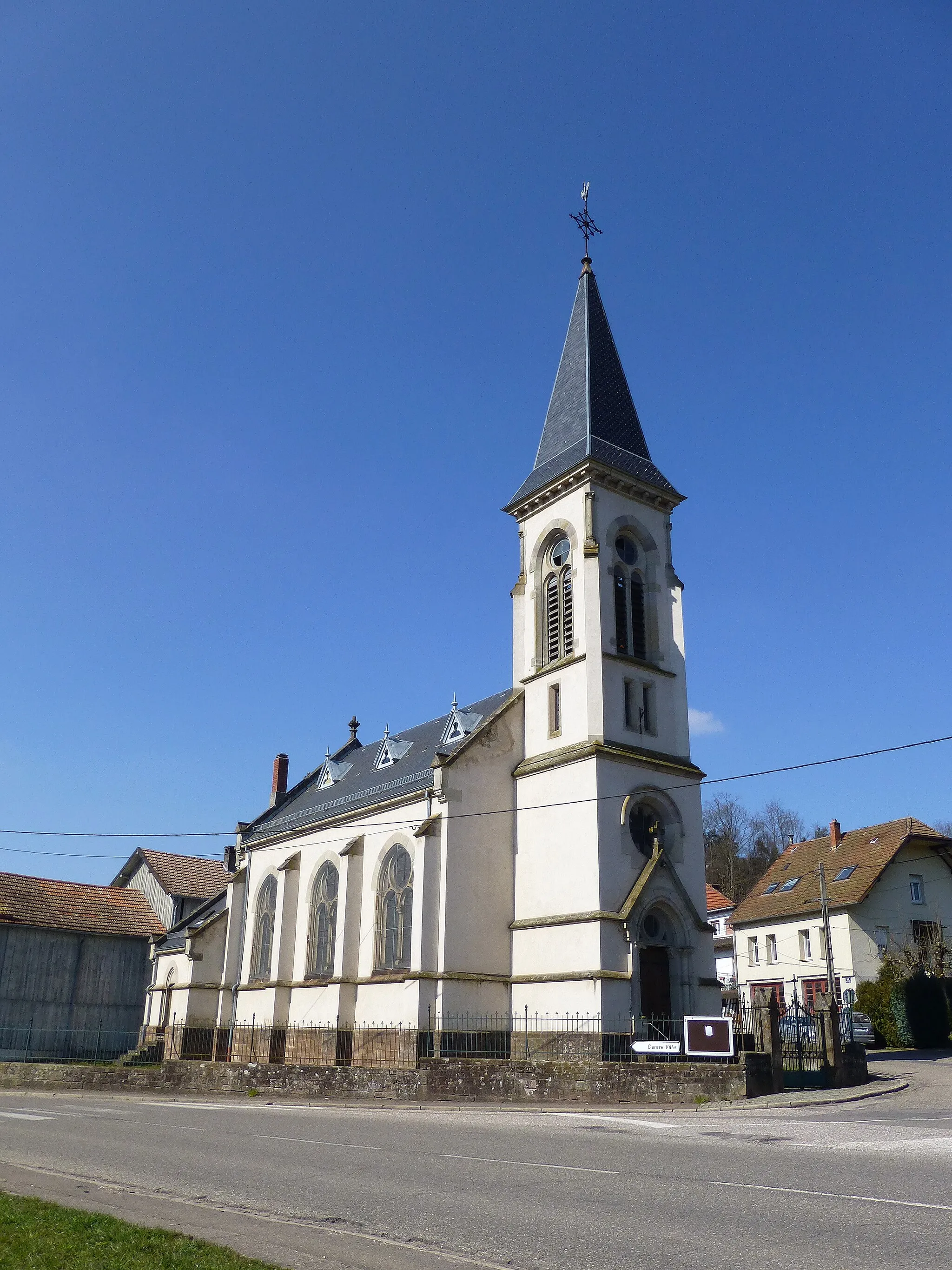 Photo showing: Eglise protestante d'Abreschviller (Moselle)