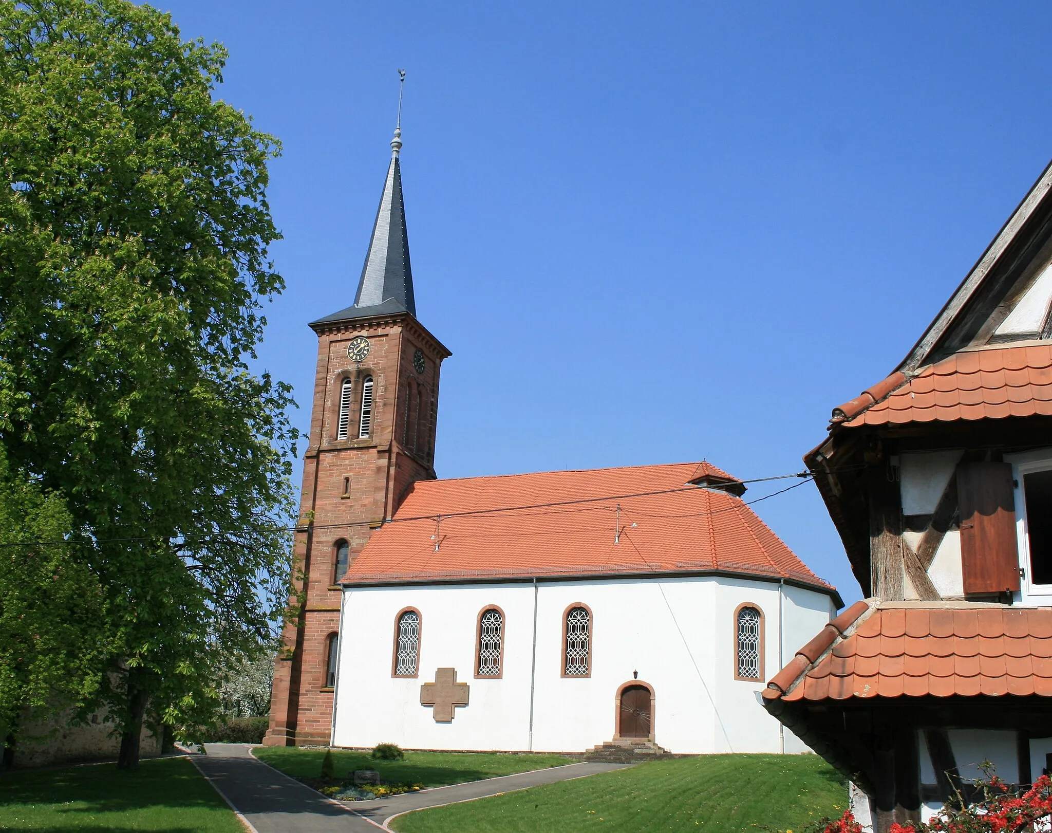 Photo showing: L'église réformée de Hunspach, Alsace