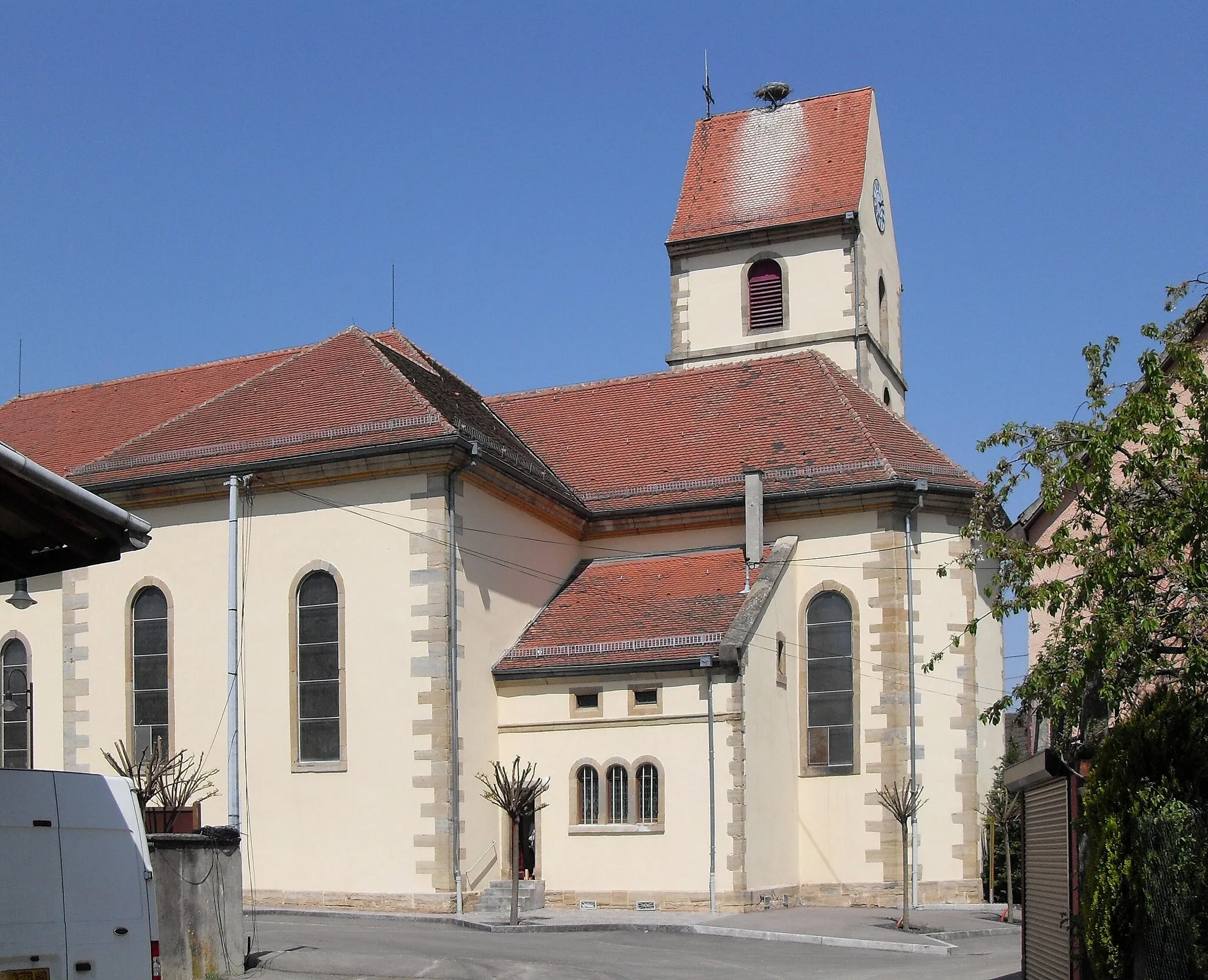 Photo showing: L'église Saint-Georges à Brunstatt, côté sud