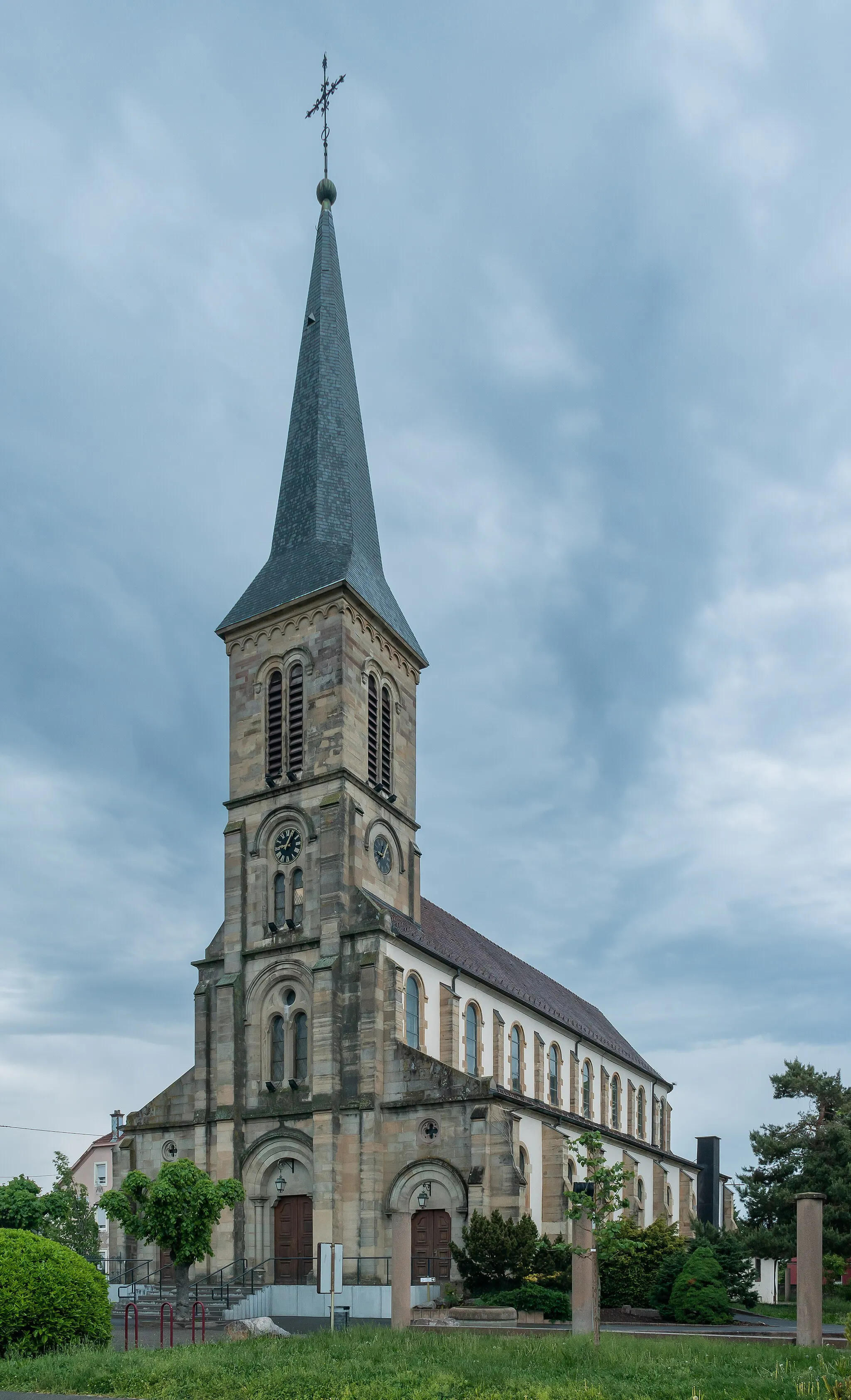 Photo showing: Saint Adelphus church in Kingersheim, Haut-Rhin, France