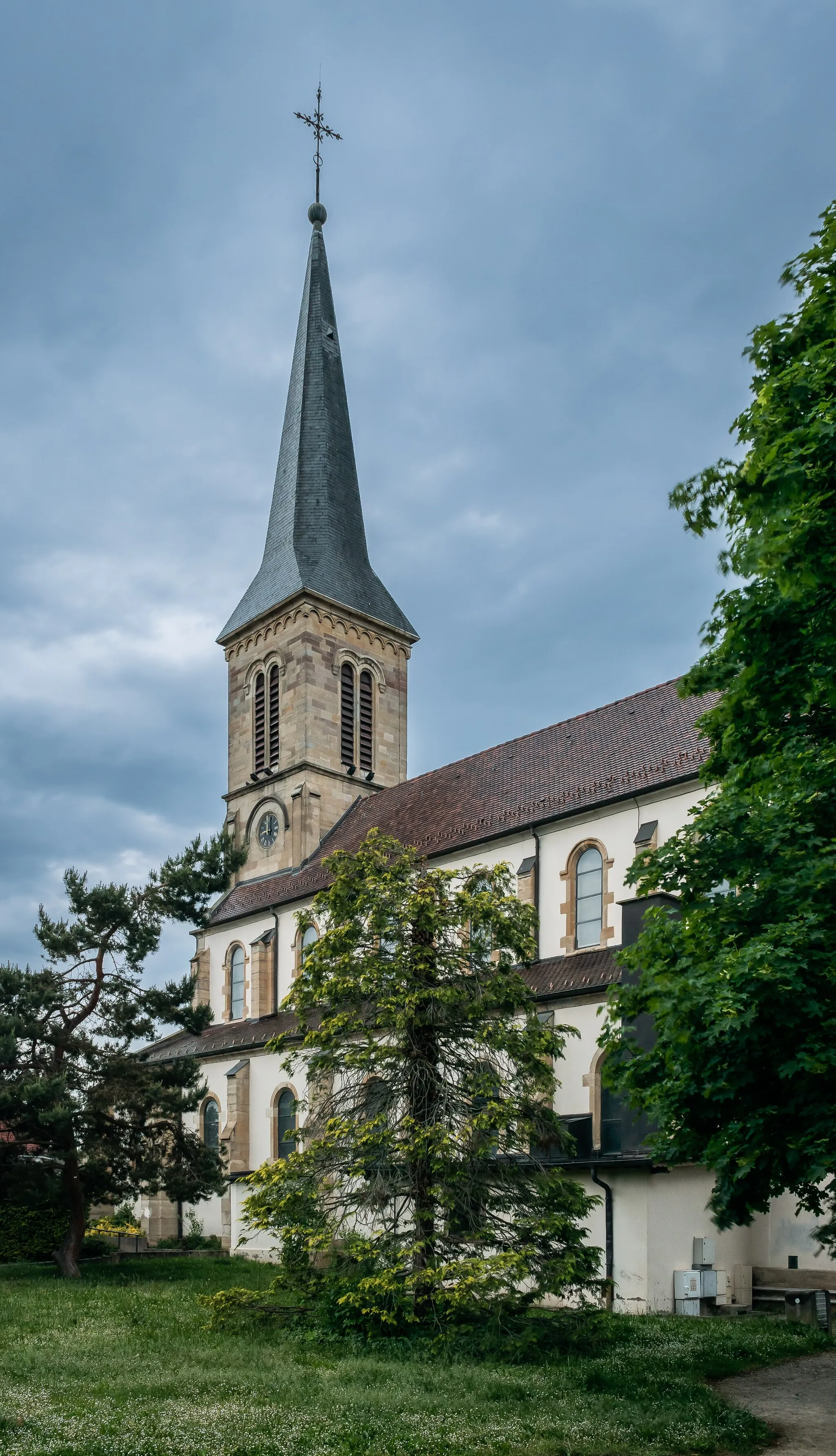 Photo showing: Saint Adelphus church in Kingersheim, Haut-Rhin, France