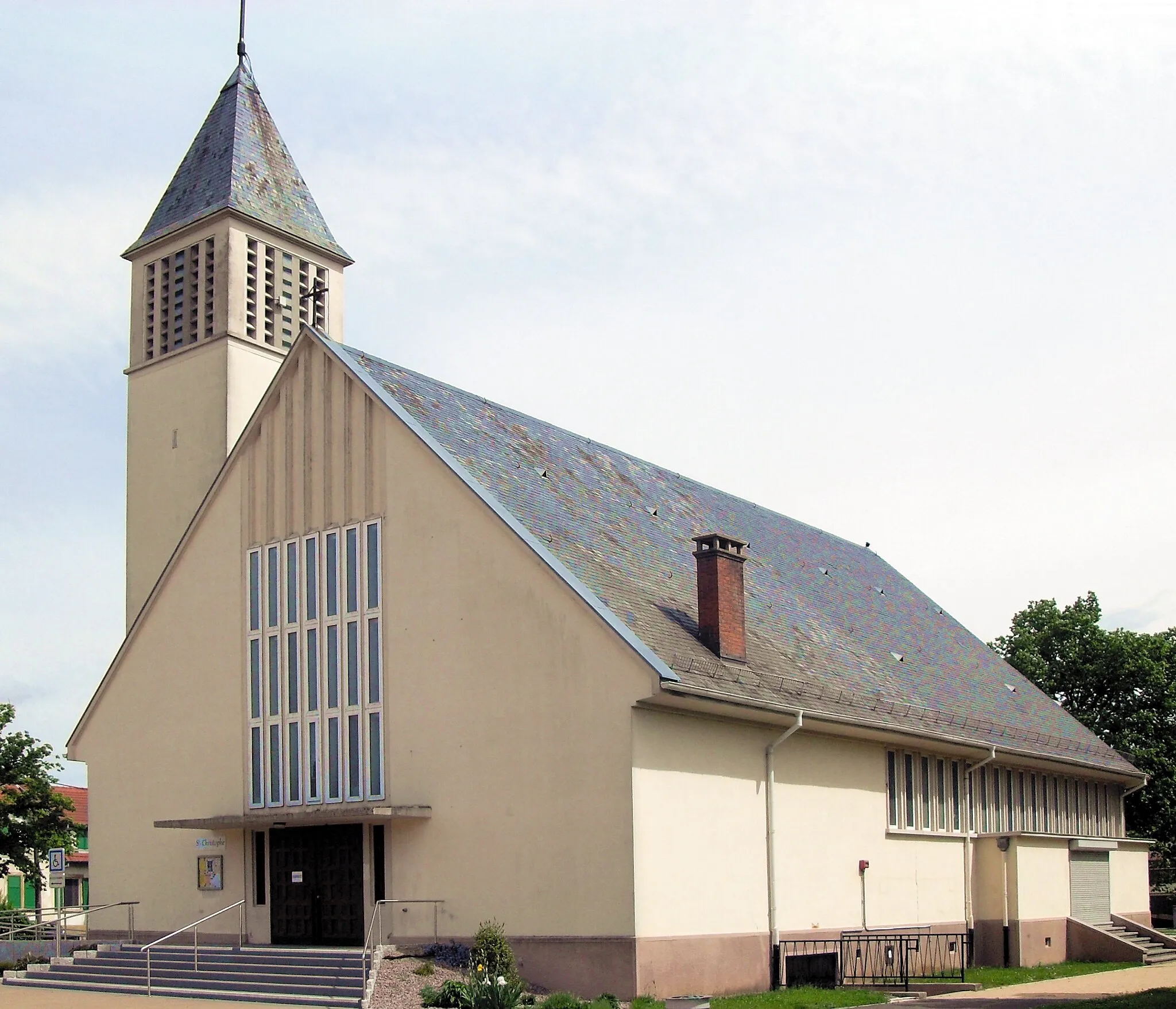 Photo showing: L'église Saint-Christophe de la Cité Fernand-Anna, commune de Wittenheim