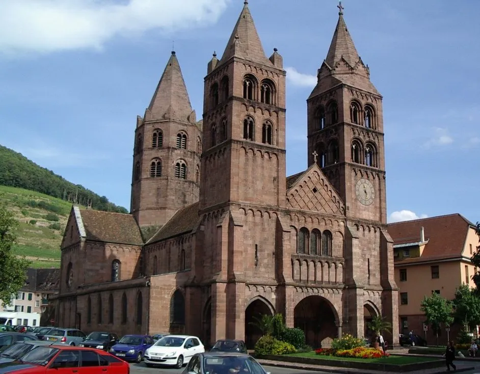 Photo showing: Église Saint-Léger (XIIème - XIIIème s.), Guebwiller, Haut-Rhin, Alsace, France