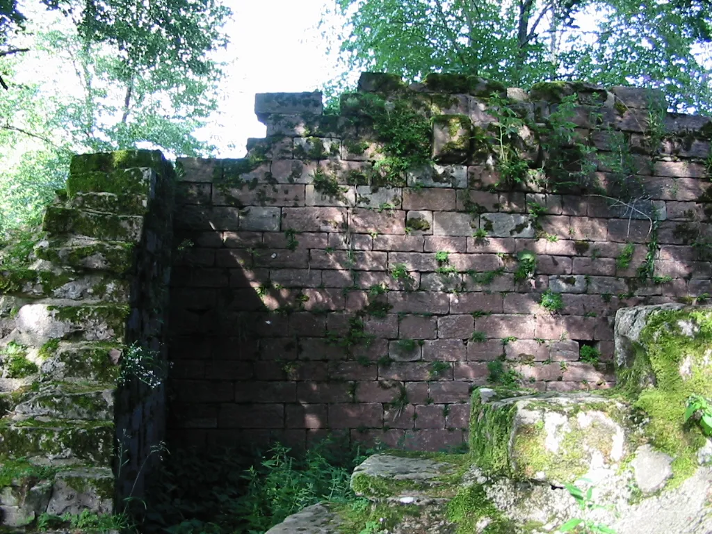 Photo showing: Château de Salm

Commune de La Broque (Bas-Rhin)
Ruines d'un château des comtes de Salm (début XIIIe siècle)
Photographie personnelle, prise le 31 juillet 2005
Copyright © Christian Amet