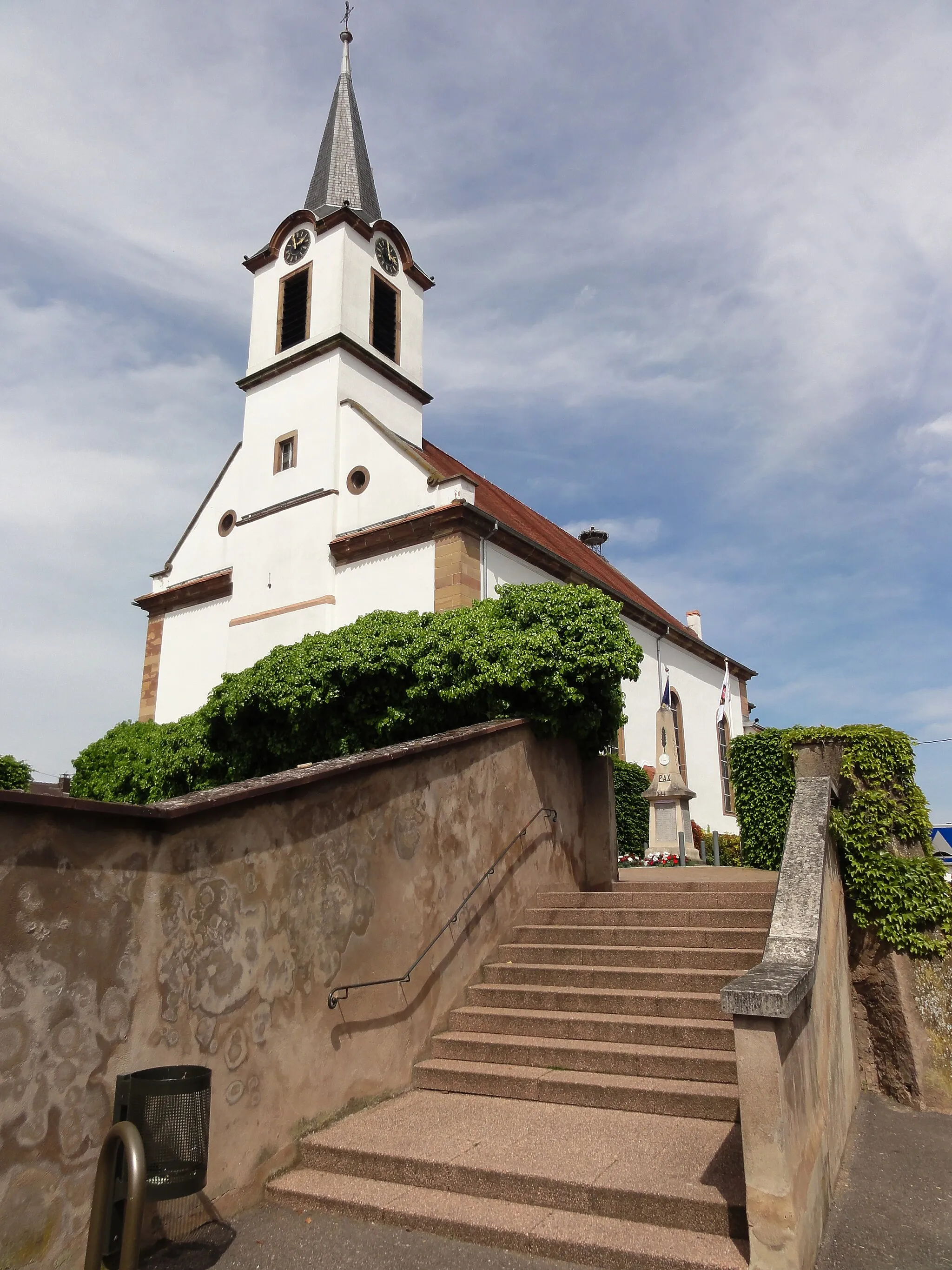 Photo showing: Alsace, Bas-Rhin, Oberschaeffolsheim, Église Saint-Ulrich (IA67007927).