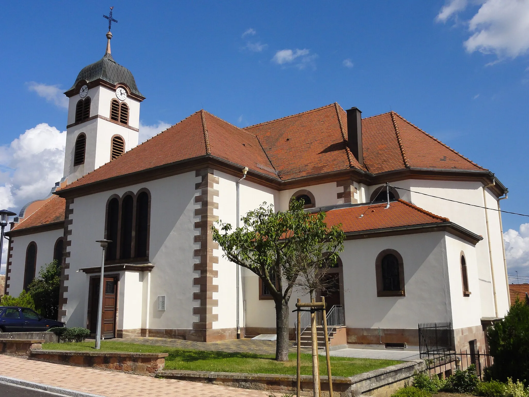 Photo showing: Alsace, Bas-Rhin, Mertzwiller, Église Saint-Michel (IA67005165).