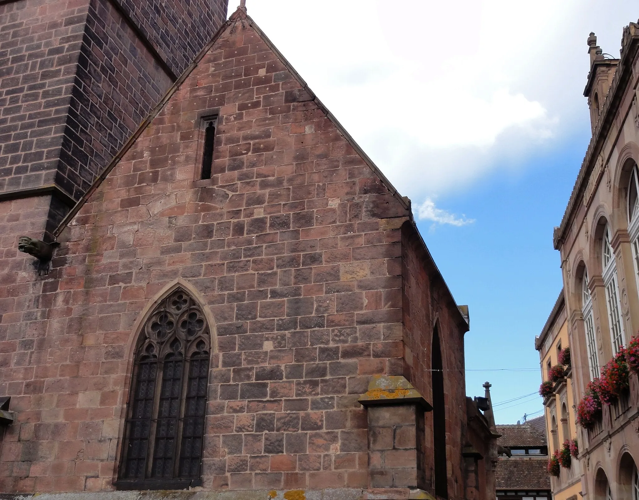Photo showing: Alsace, Bas-Rhin, Obernai, Ancienne chapelle Notre-Dame (XIIe-XVe-XVIe), puis beffroi, dite "Kappelturm" (PA00084846, IA00023935).