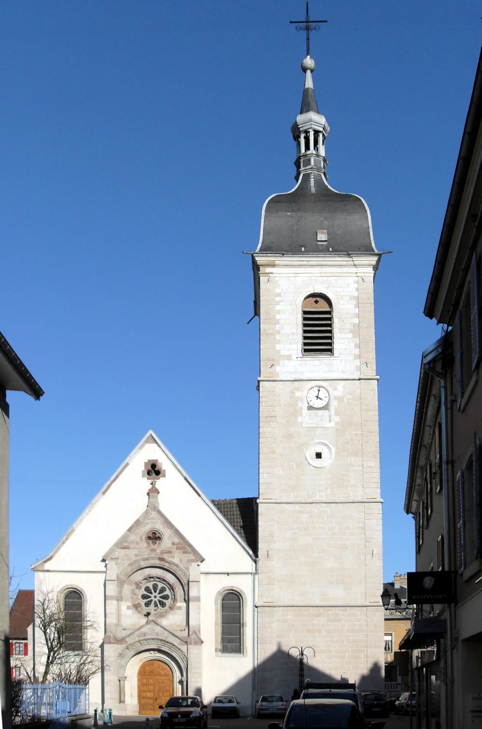 Photo showing: L'église Saint-Léger à Delle, côté ouest
