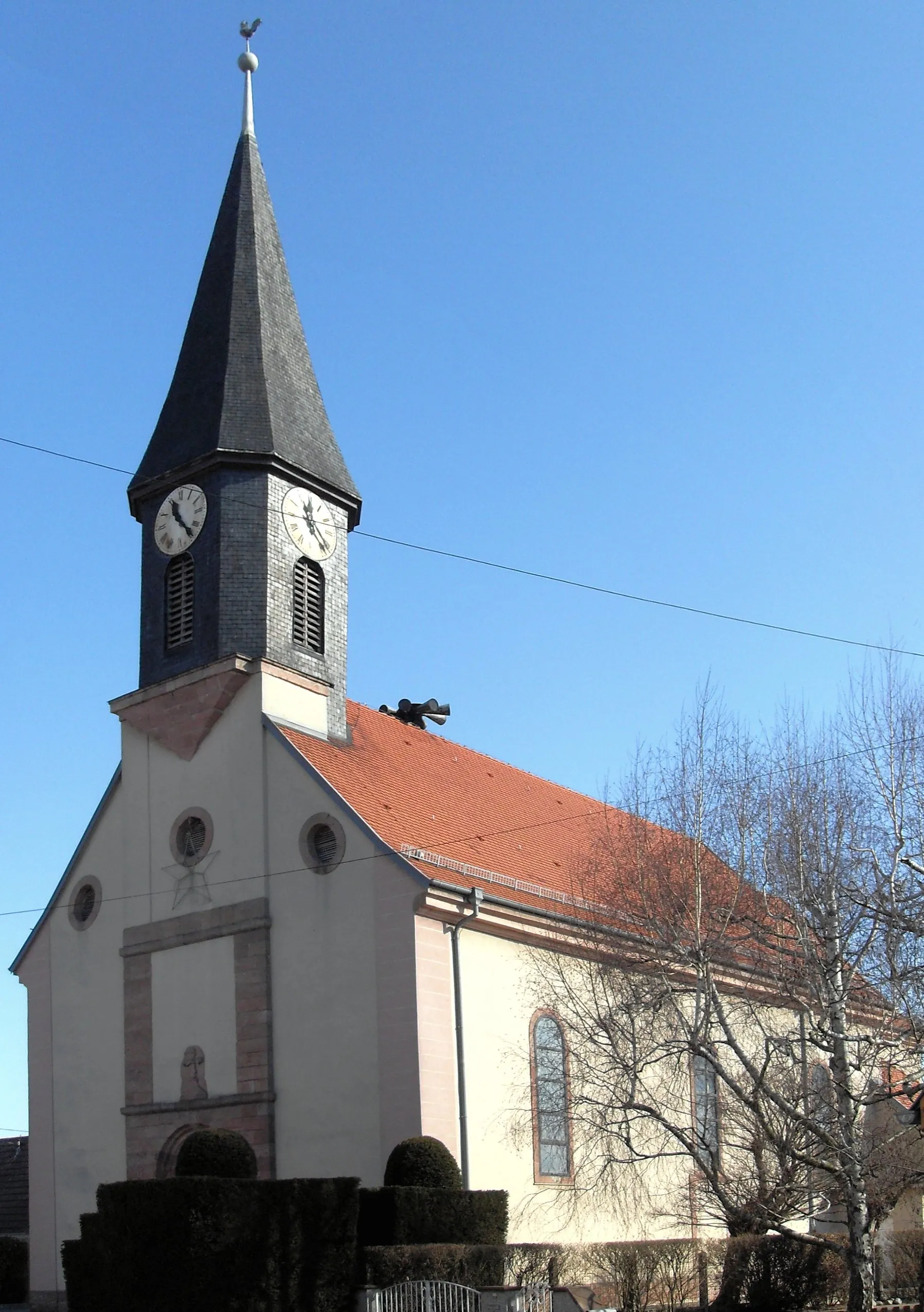 Photo showing: L'église Saint-Pierre et Saint-Paul à Baldersheim, côté sud-ouest