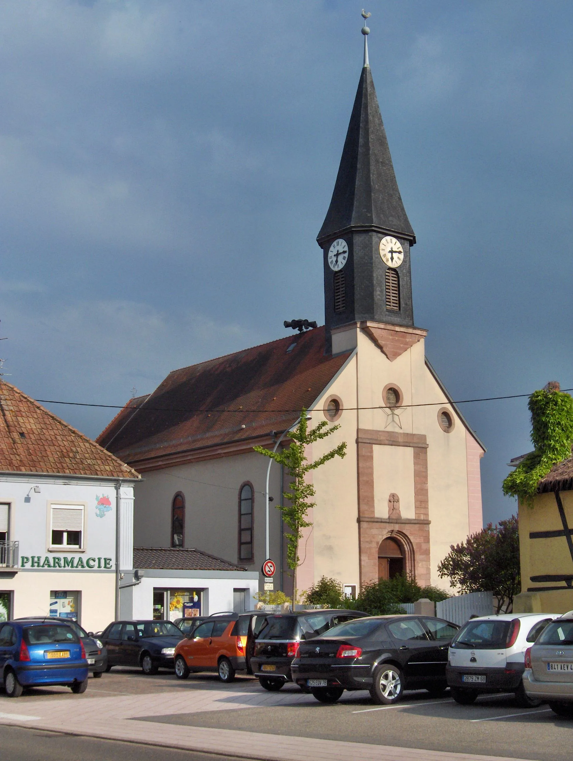 Photo showing: Church of St. Peter and St. Paul in Baldersheim, France