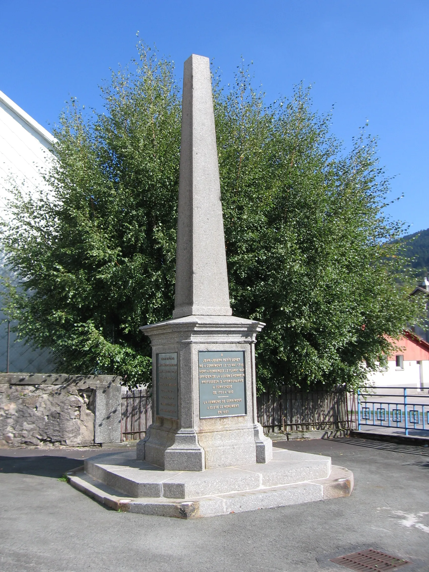 Photo showing: Monument Jean-Joseph Petitgenêt à Cornimont Vosges