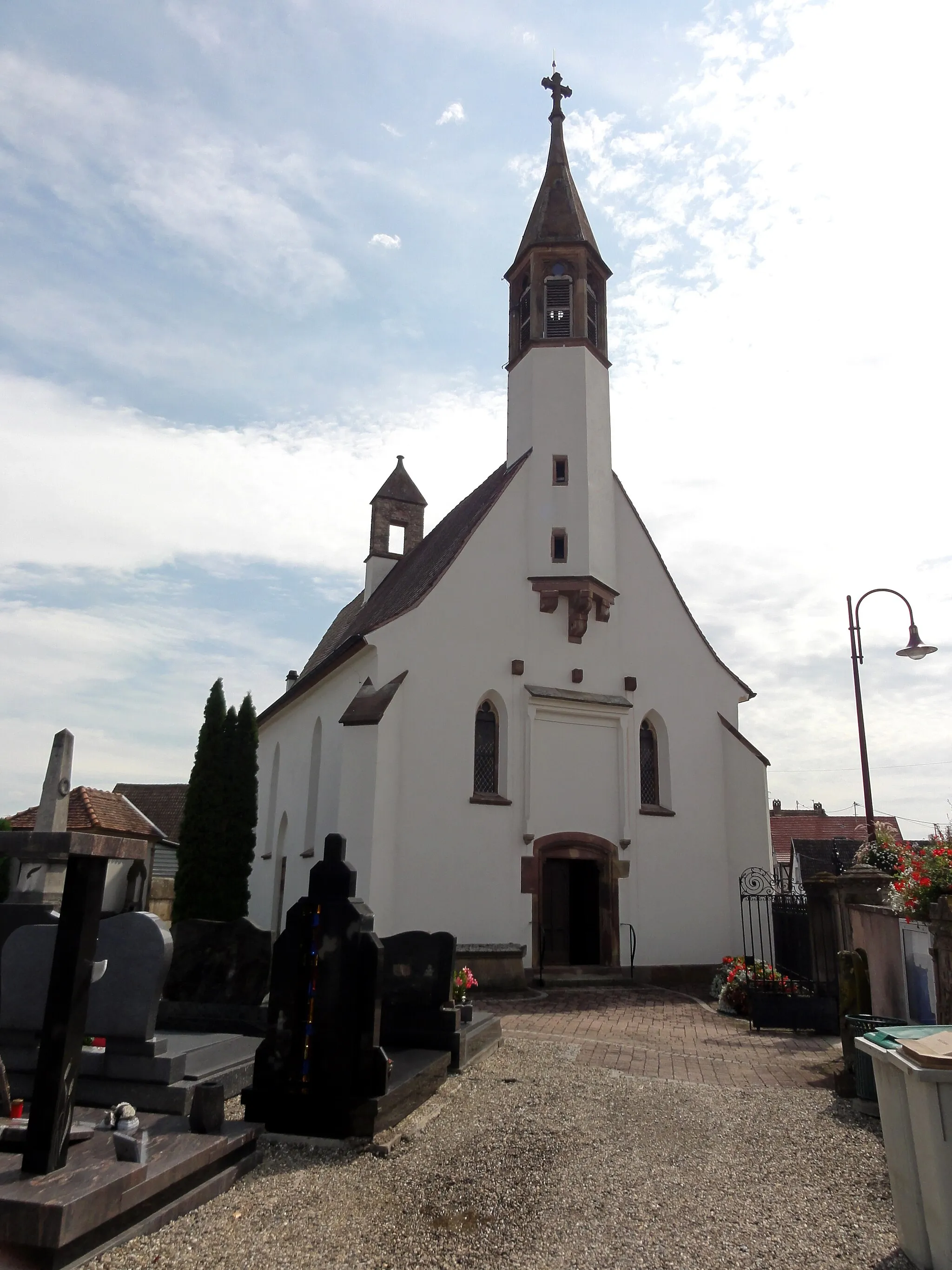 Photo showing: Alsace, Bas-Rhin, Chapelle Notre-Dame-du-Grasweg de Huttenheim (PA67000055, IA00023590).
