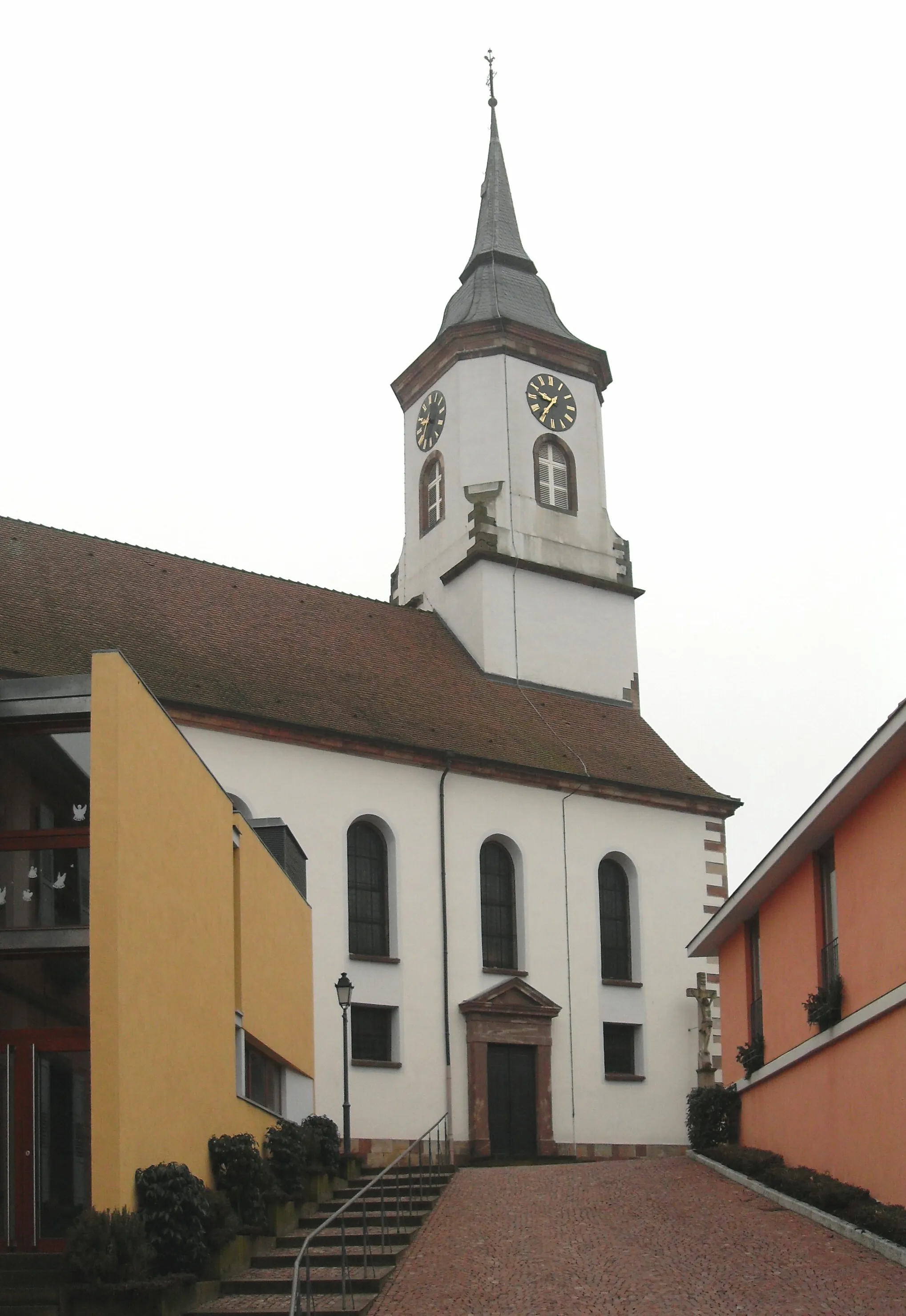 Photo showing: L'église Sainte-Aurélie à Bischoffsheim
