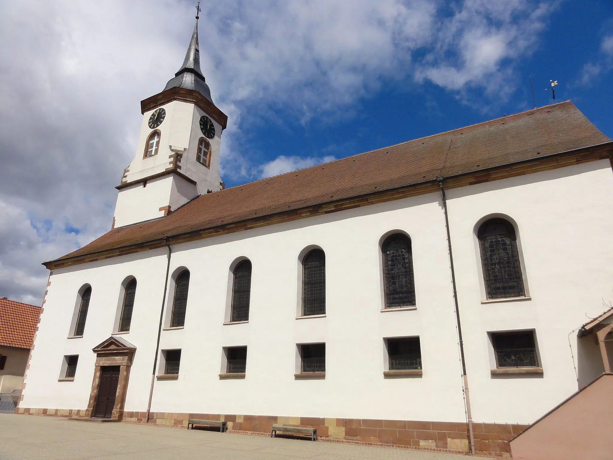 Photo showing: Alsace, Bas-Rhin, Église Sainte-Aurélie de Bischoffsheim (IA00075427).