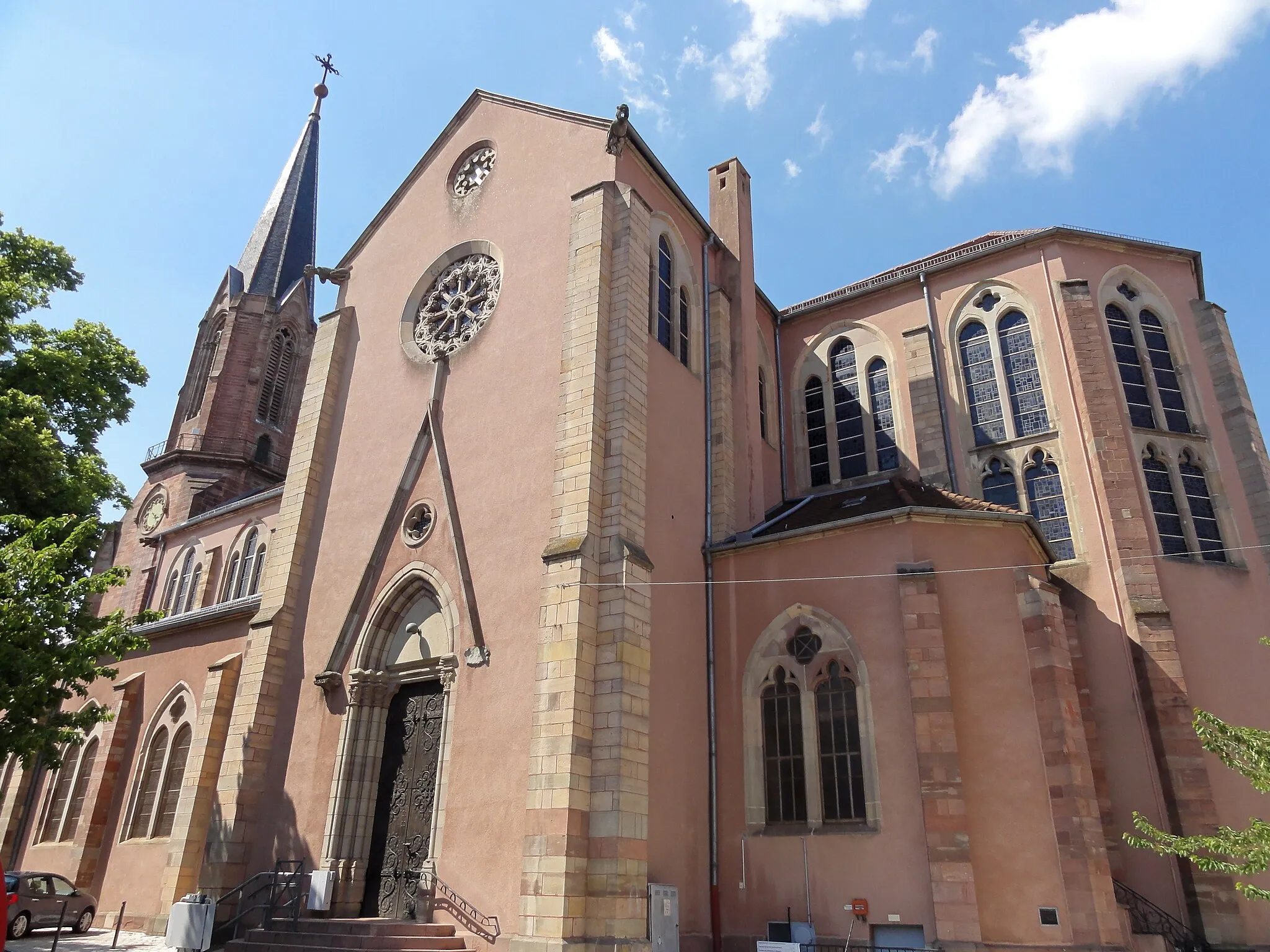 Photo showing: Alsace, Haut-Rhin, Église Saint-Martin (1869) d'Ensisheim (IA00074211)