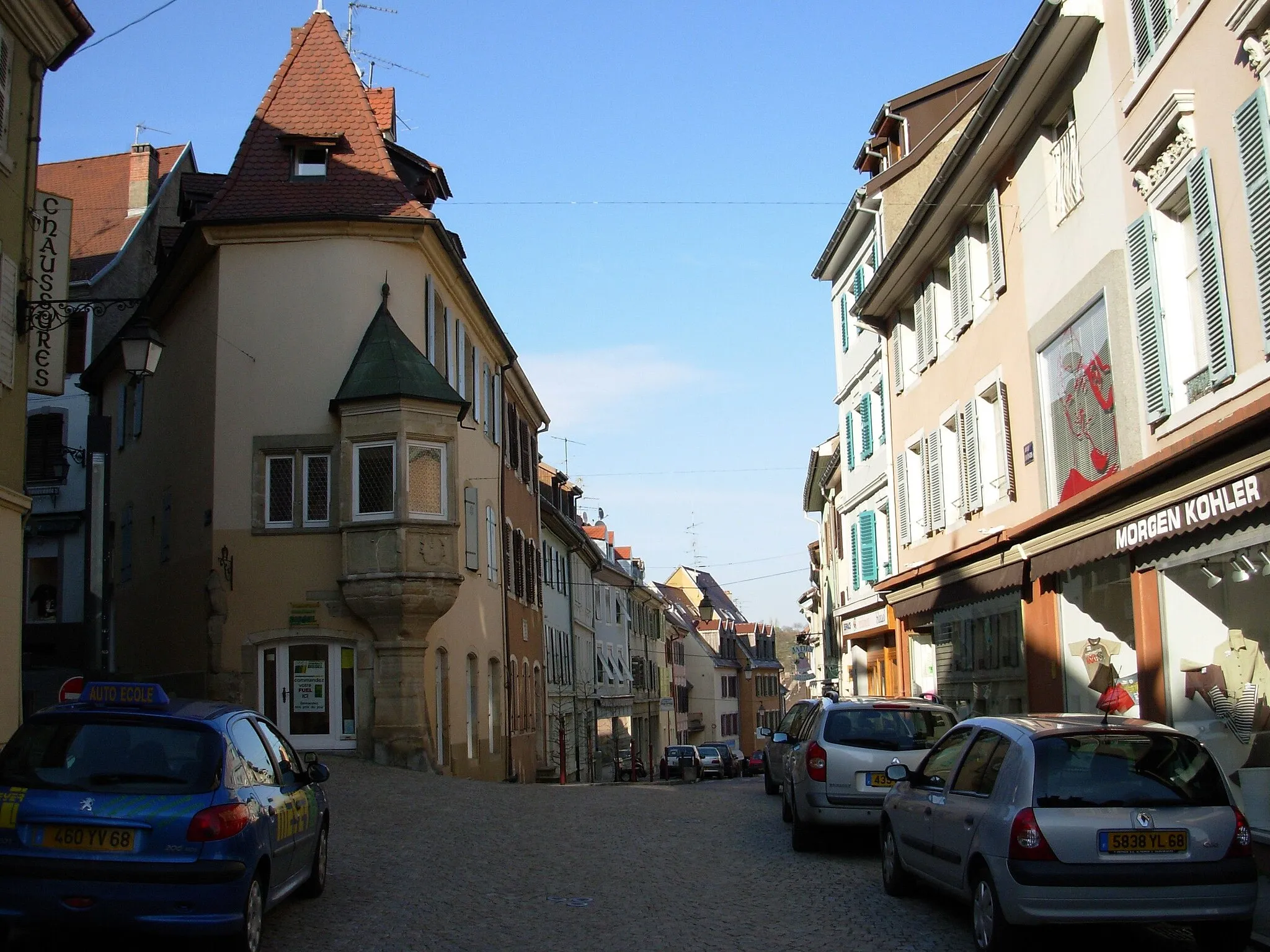 Photo showing: Typical view of the center of Altirch city, France (Alsace)