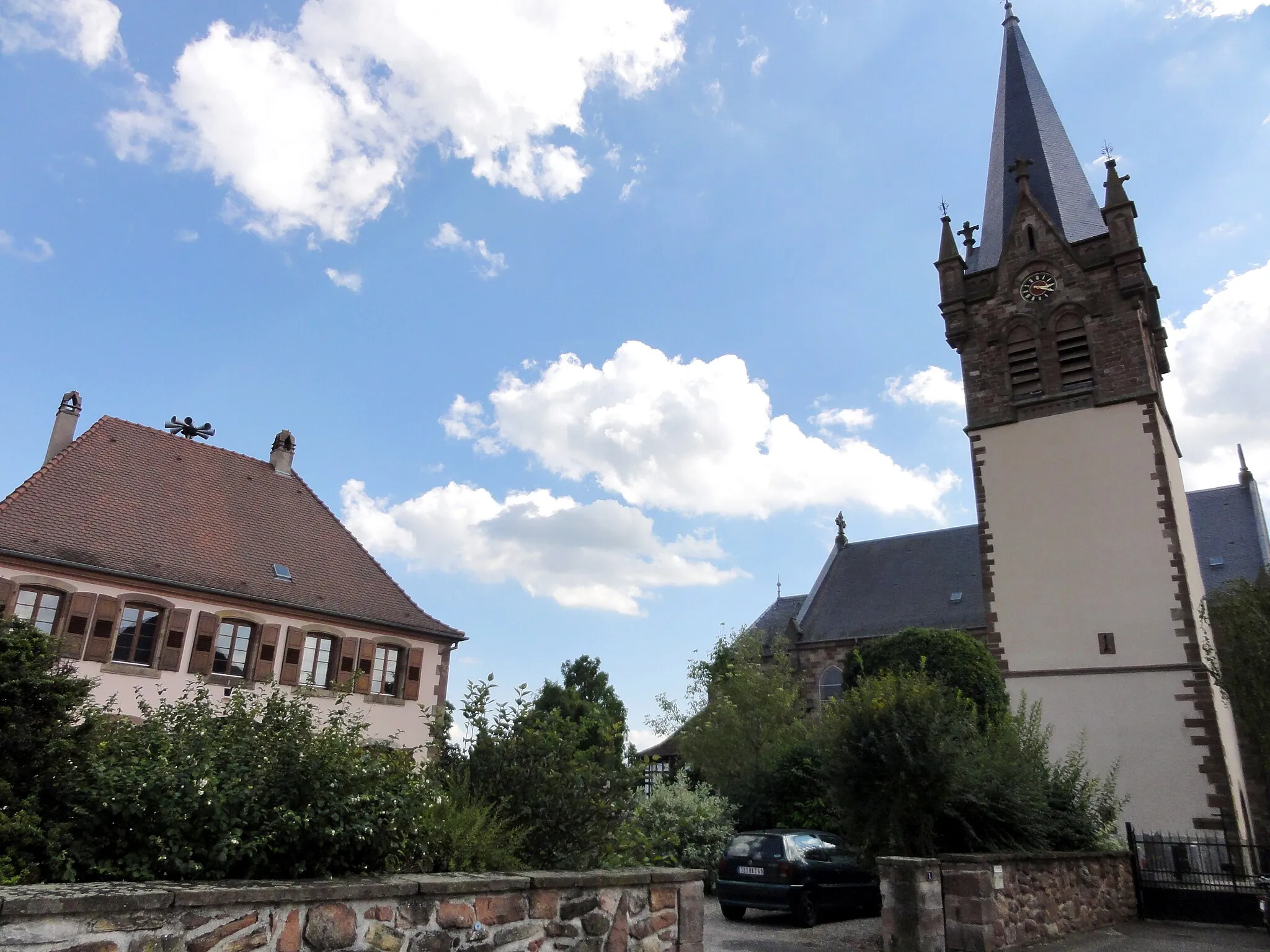 Photo showing: Alsace, Bas-Rhin, Schnersheim, Église Saint-Étienne (IA67006321).