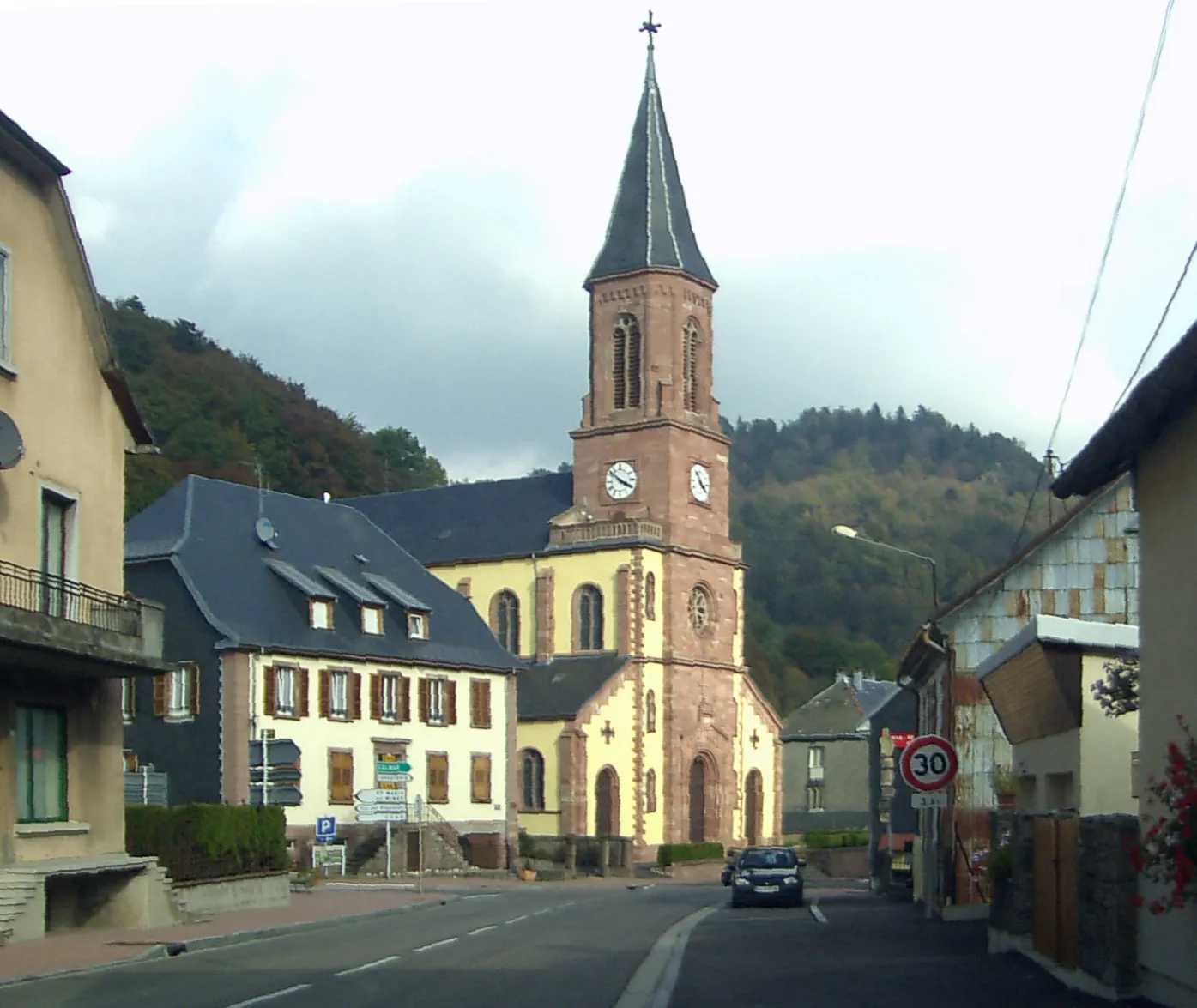 Photo showing: L'église Saint-Nicolas à Bonhomme, côté dud-ouest