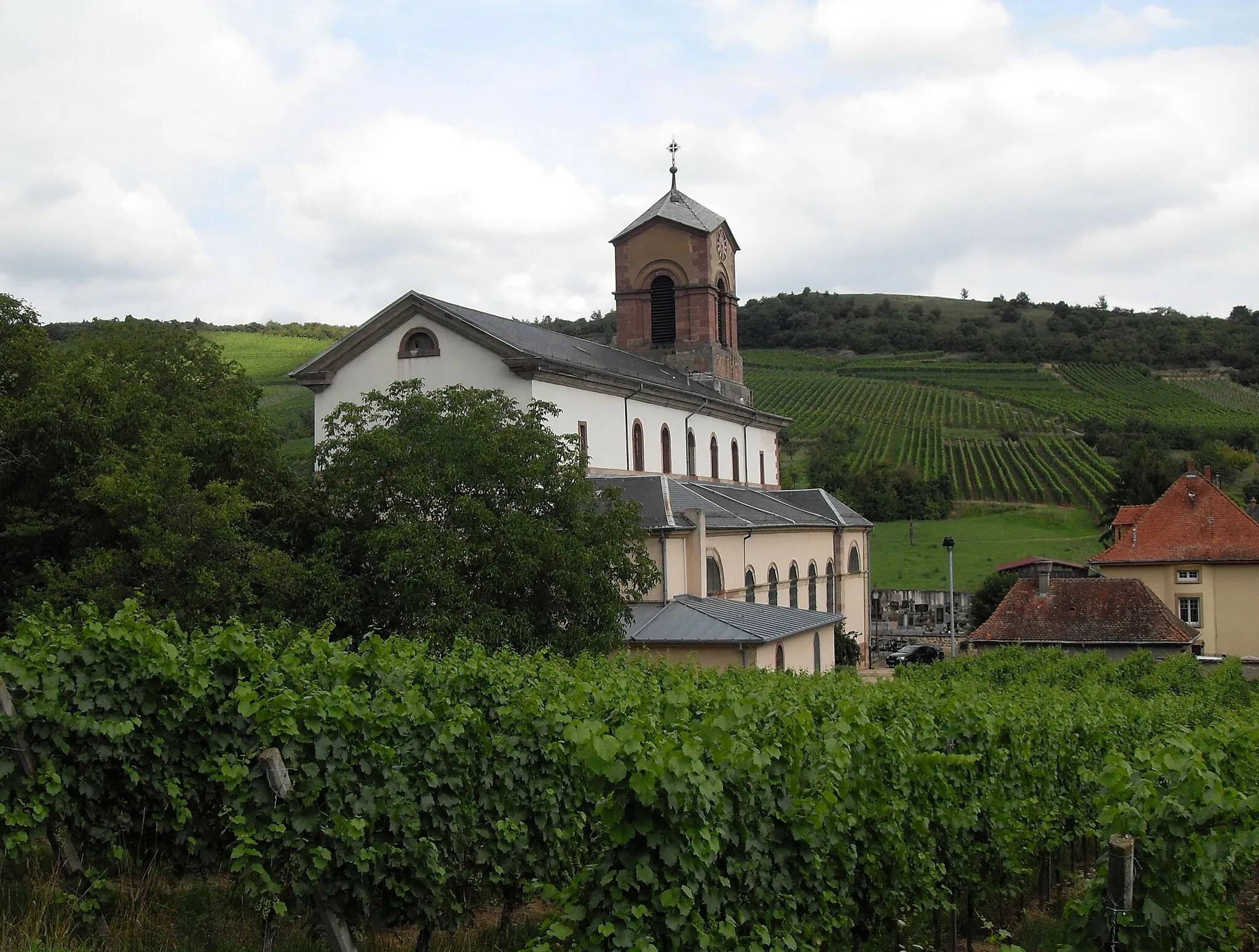 Photo showing: L'église Saint-Blaise à Westhalten, côté nord-ouest